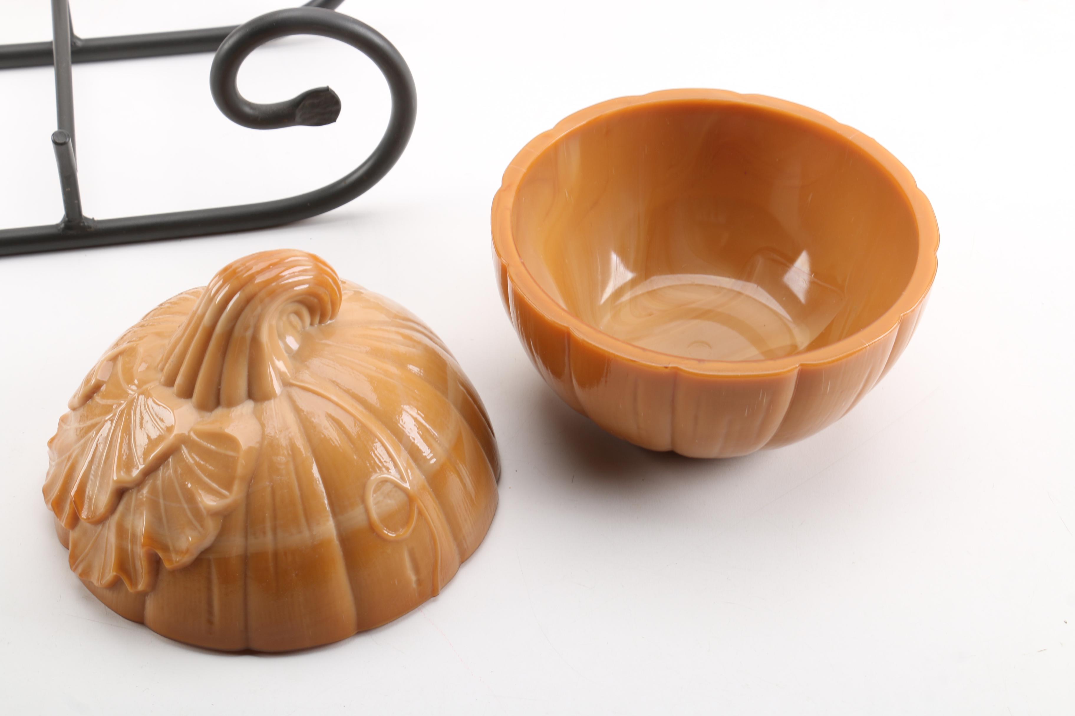 Group of Longaberger Baskets and Ceramics