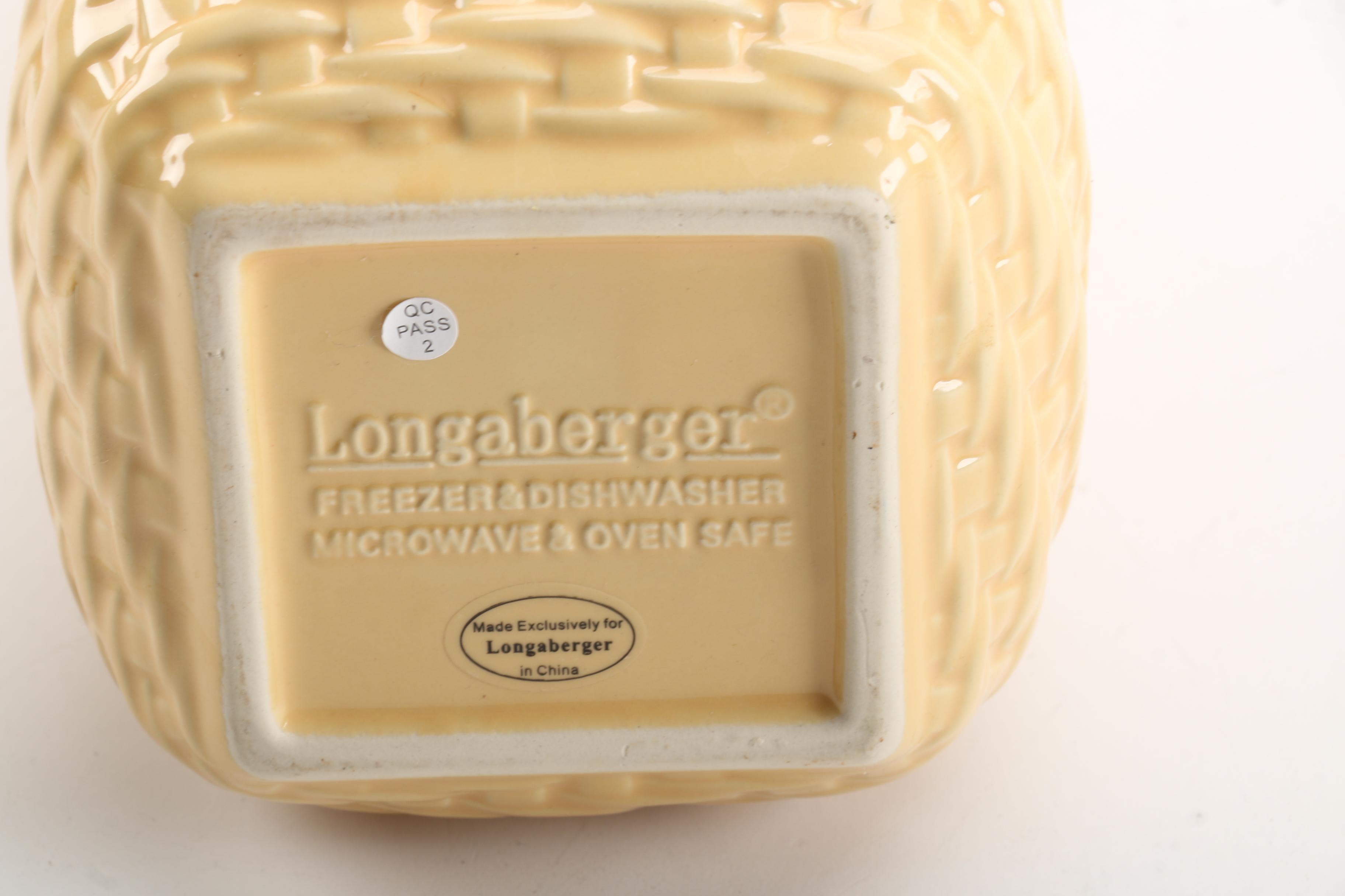 Group of Longaberger Baskets and Ceramics