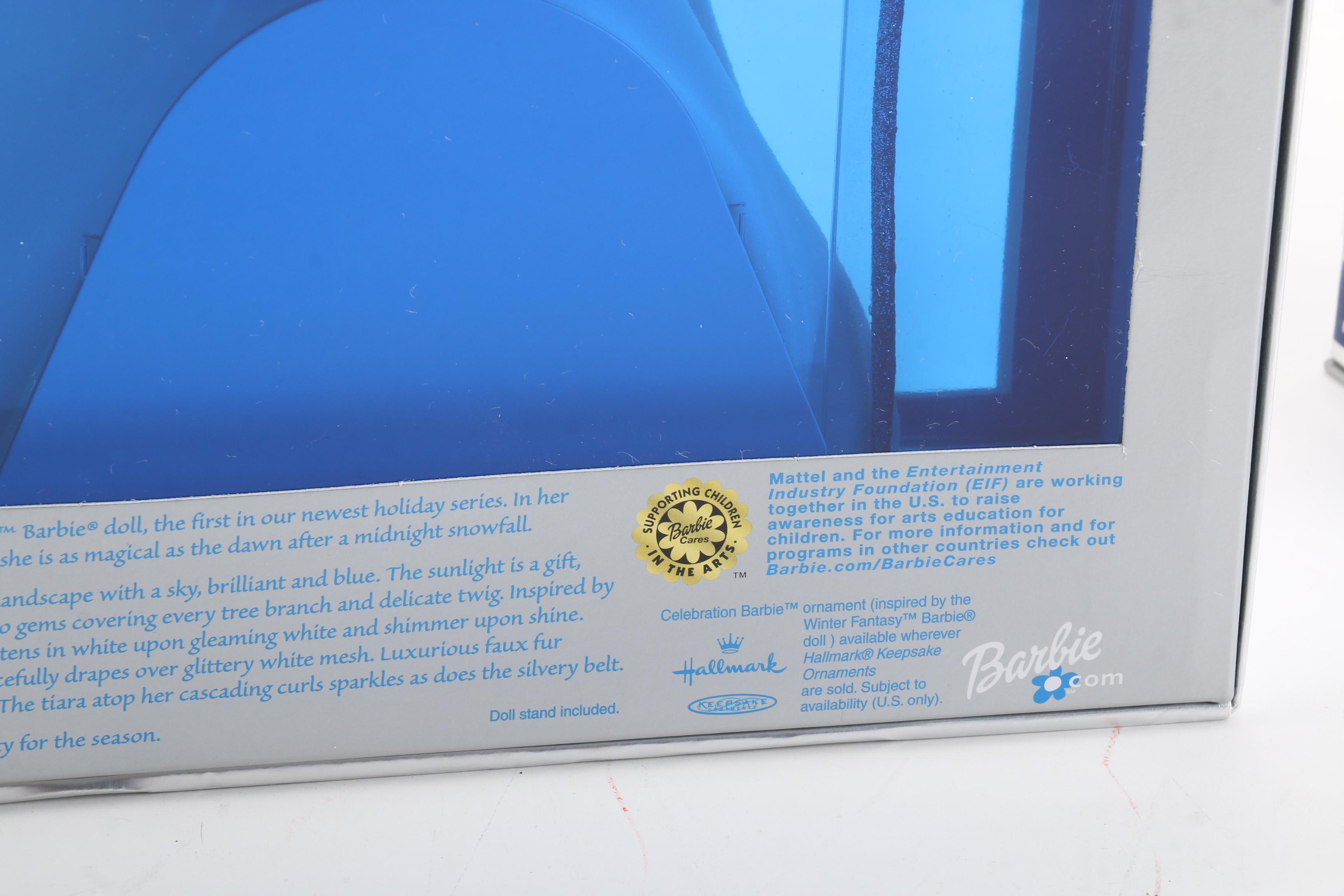 2000s "Holiday Visions" and "Millennium Princess" Barbie Dolls