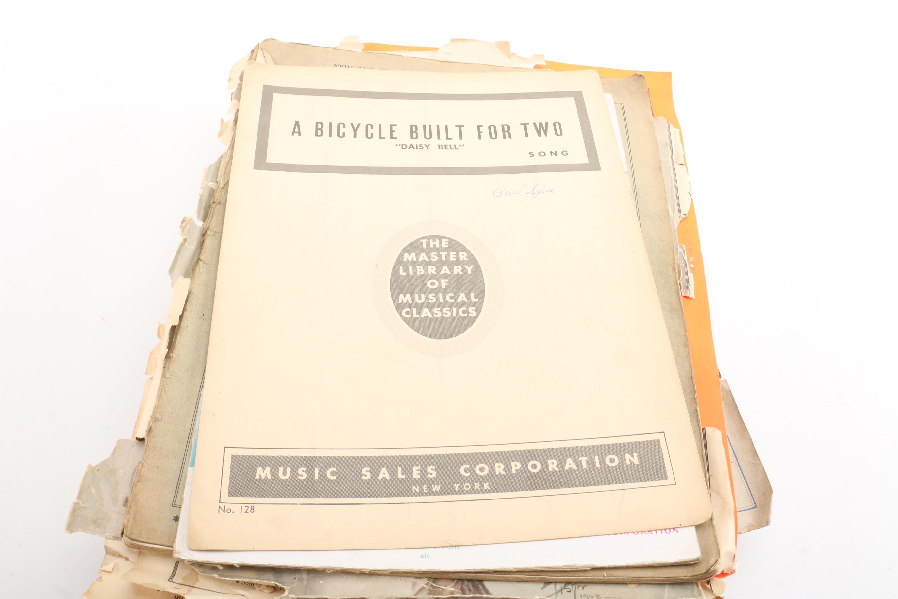 Vintage Sheet Music Booklets