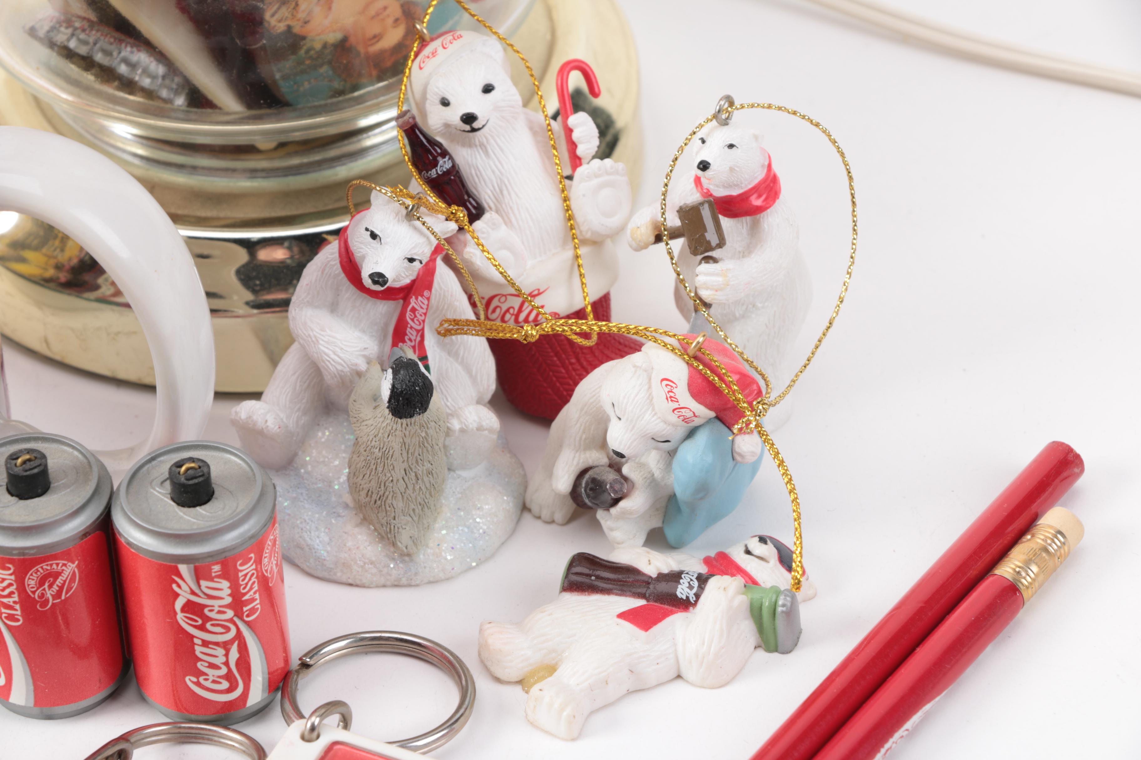 Coca-Cola Memorabilia, Including Table Lamp