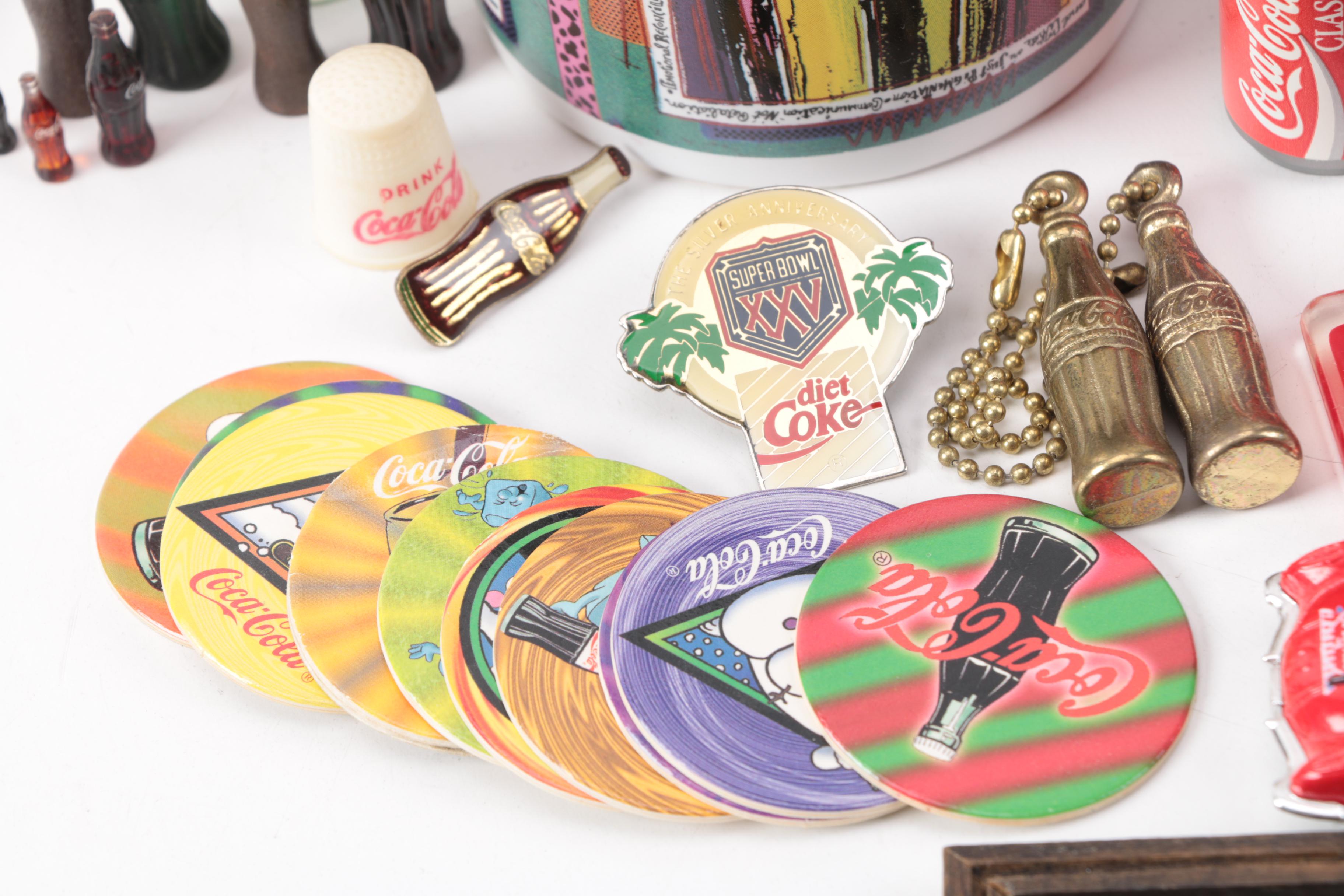 Coca-Cola Memorabilia, Including Table Lamp