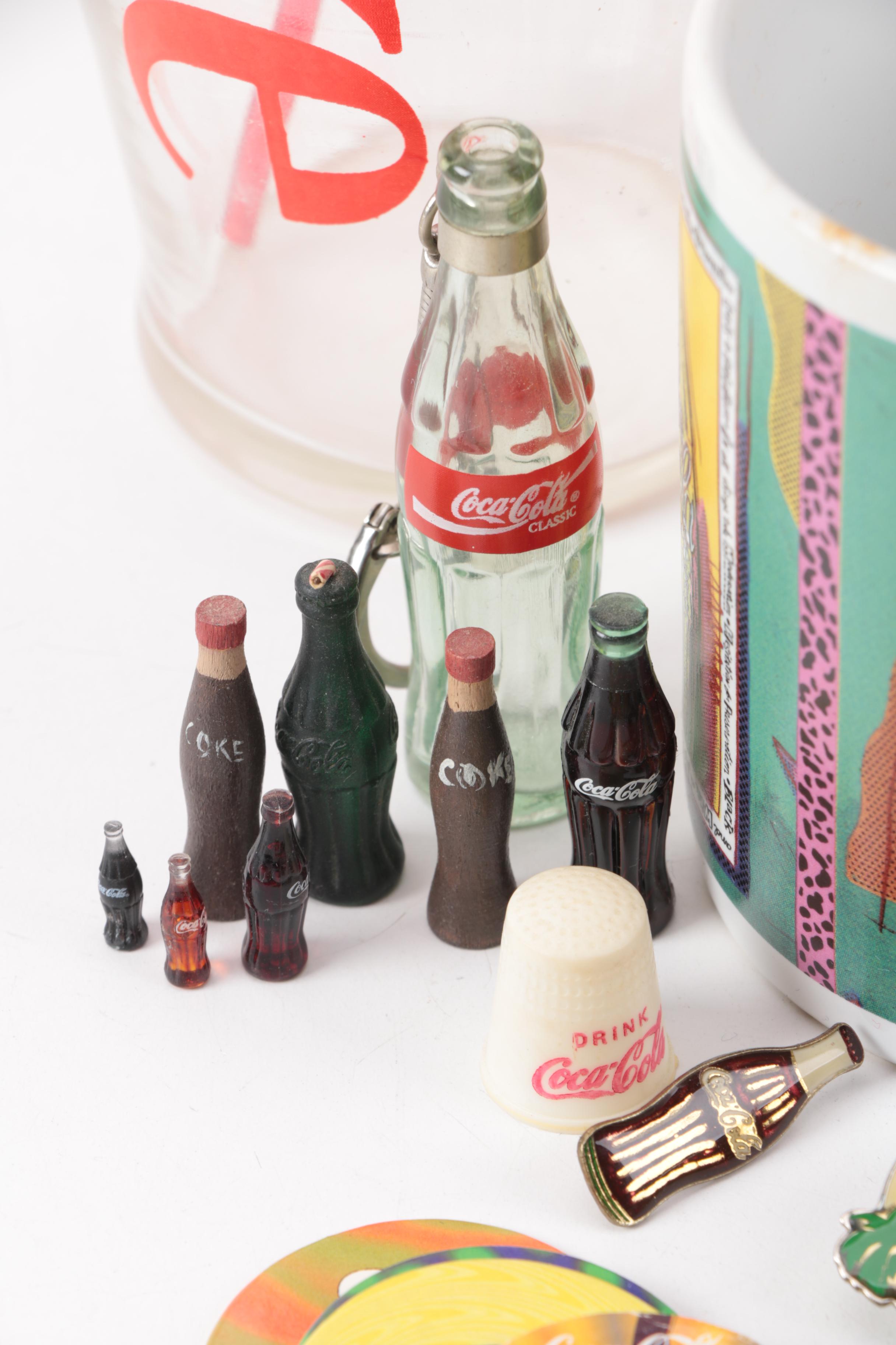 Coca-Cola Memorabilia, Including Table Lamp