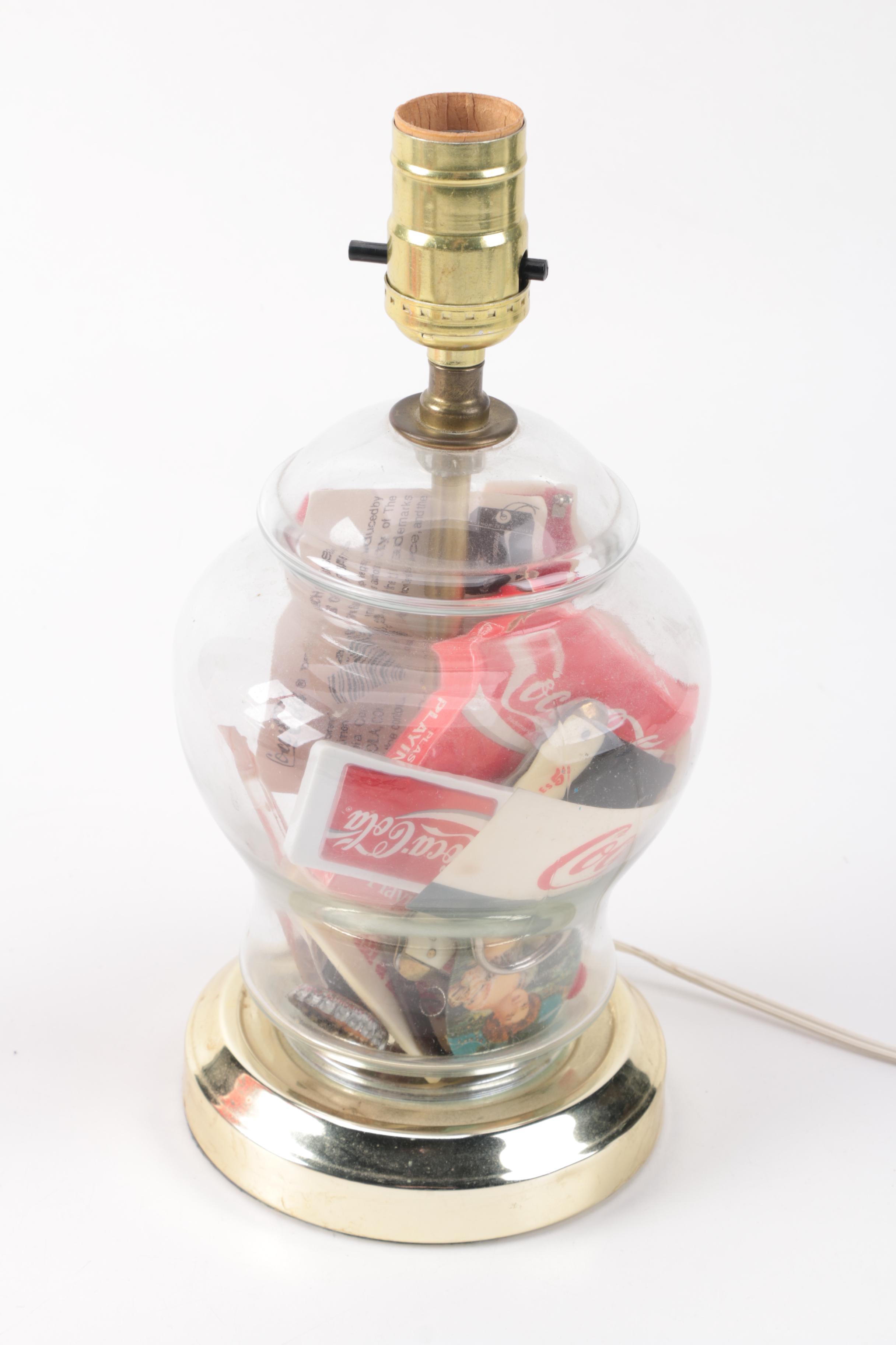 Coca-Cola Memorabilia, Including Table Lamp