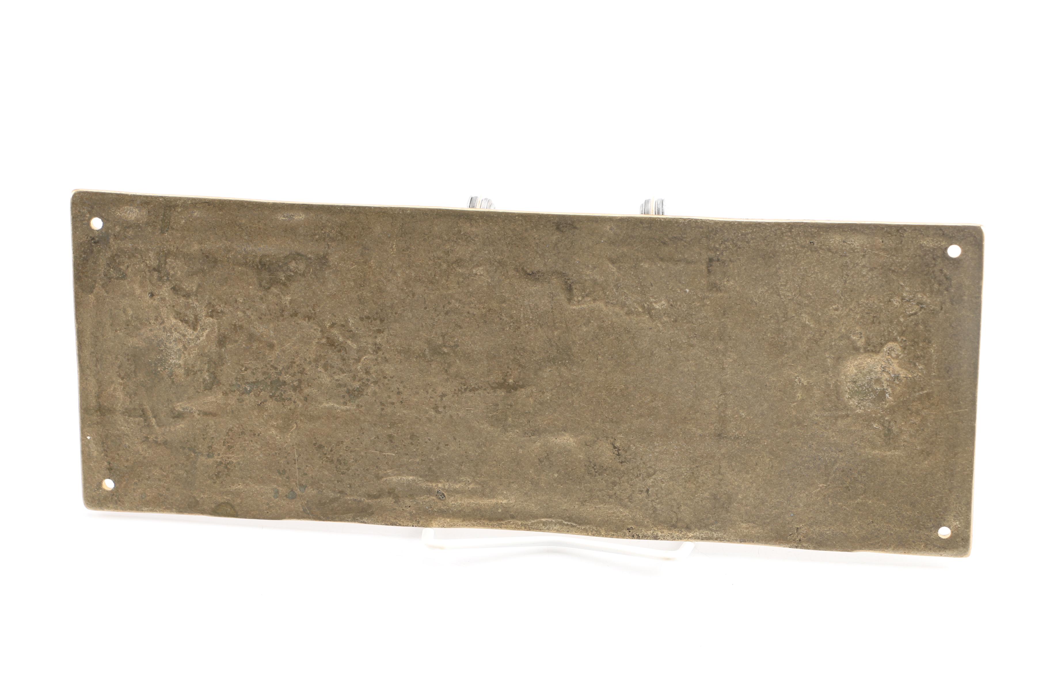 Decorative Novelty "1897" Brass Sign