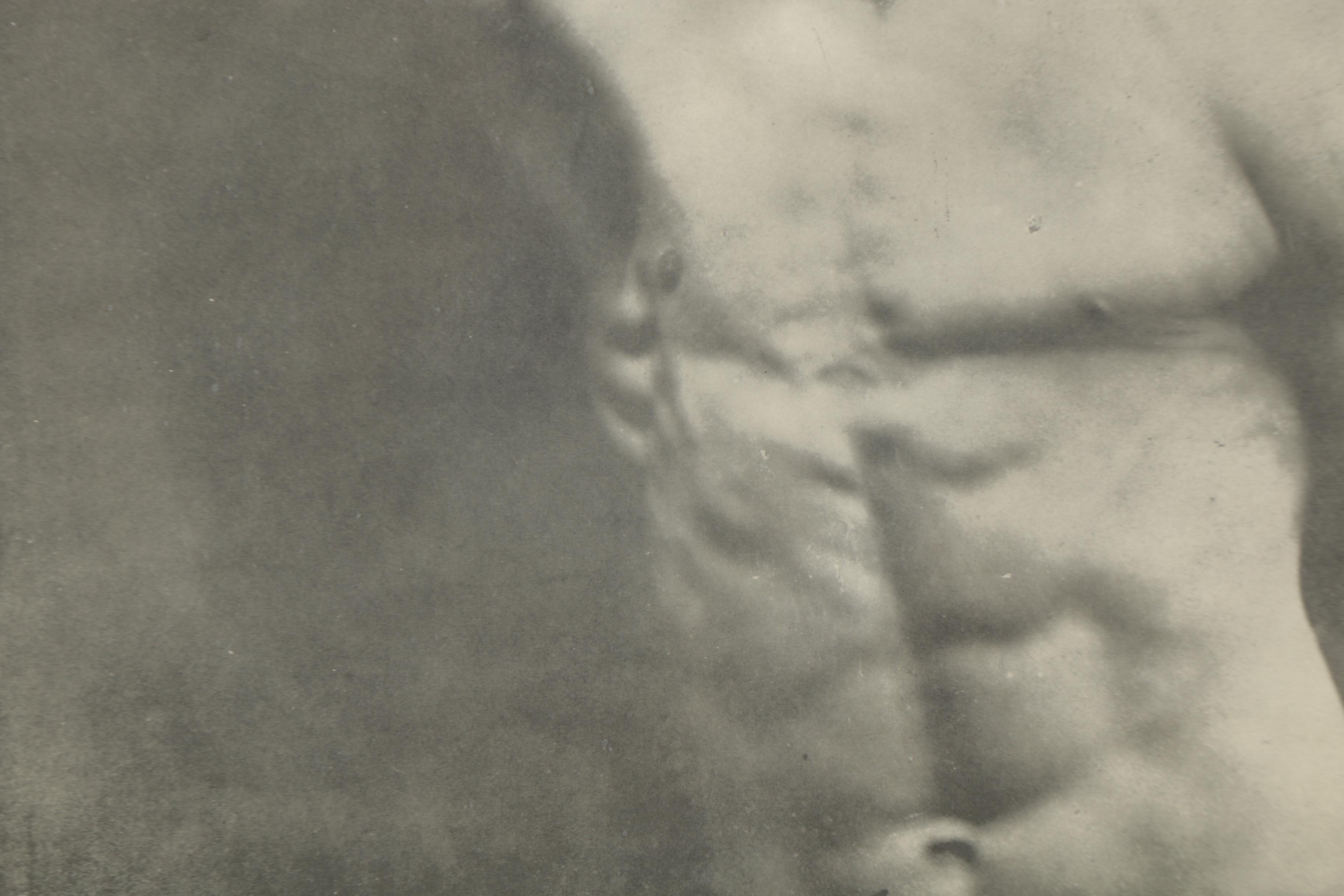 Mid-Century Halftone Prints of Bodybuilders Steve Reeves and Eugen Sandow