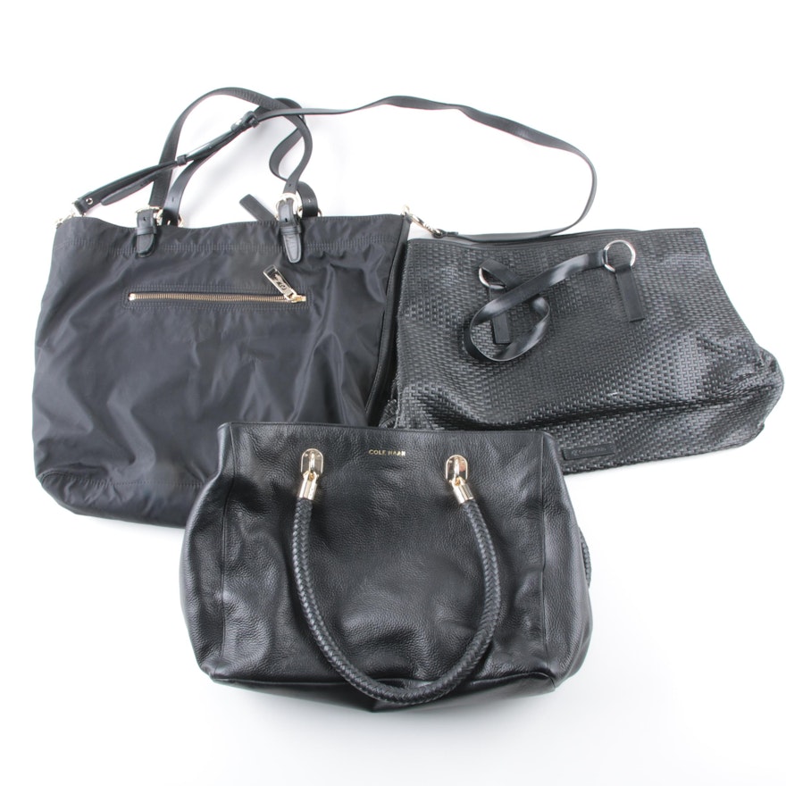 Calvin Klein and Cole Haan Black Handbags