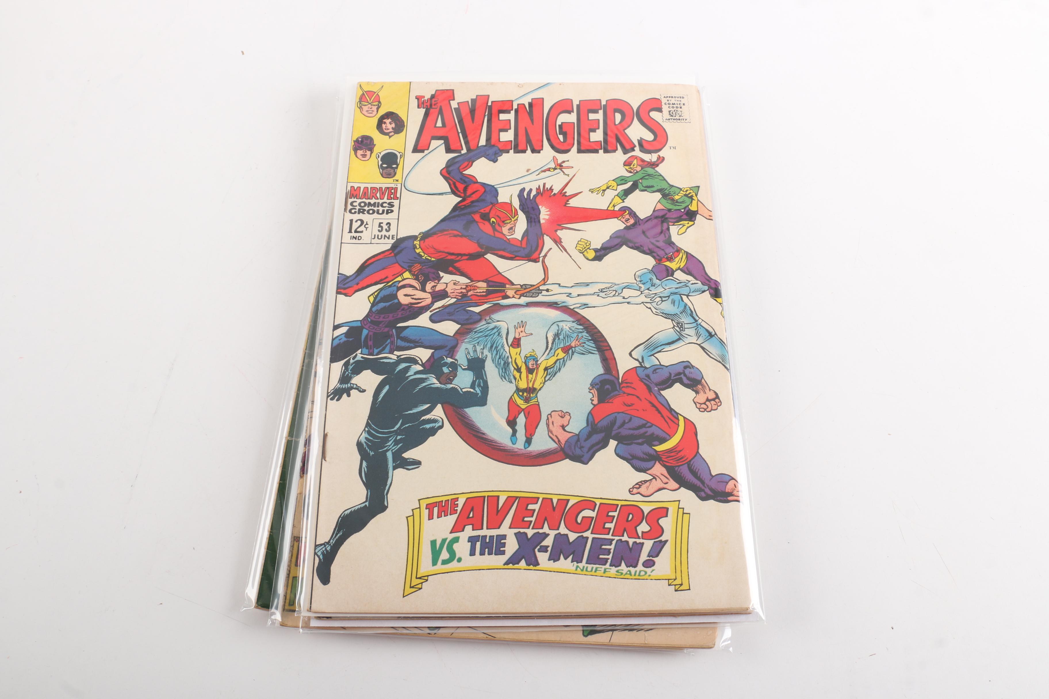 "Avengers" Issue #53-56 and #58 with First Cameo and Full Ultron Appearances
