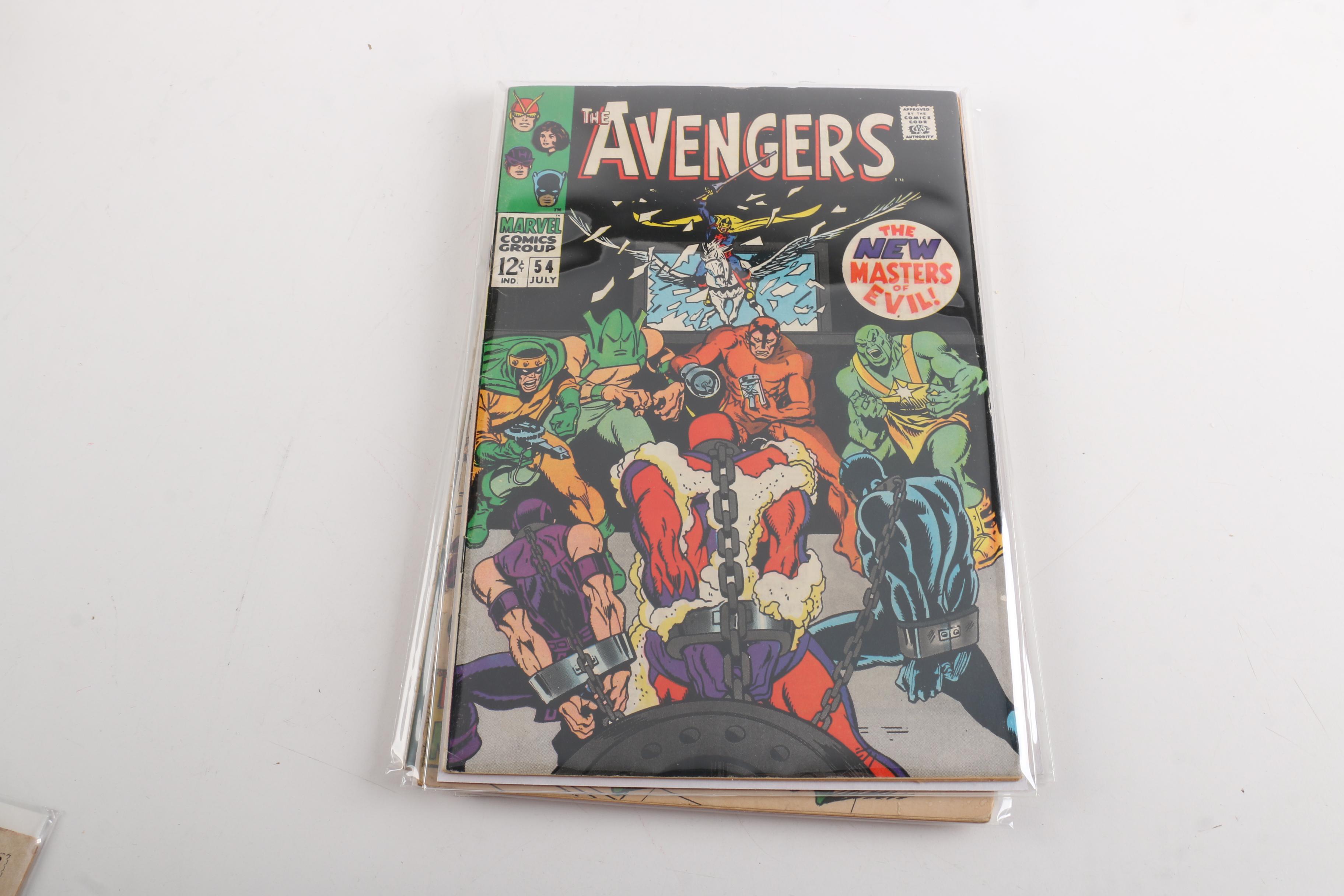 "Avengers" Issue #53-56 and #58 with First Cameo and Full Ultron Appearances