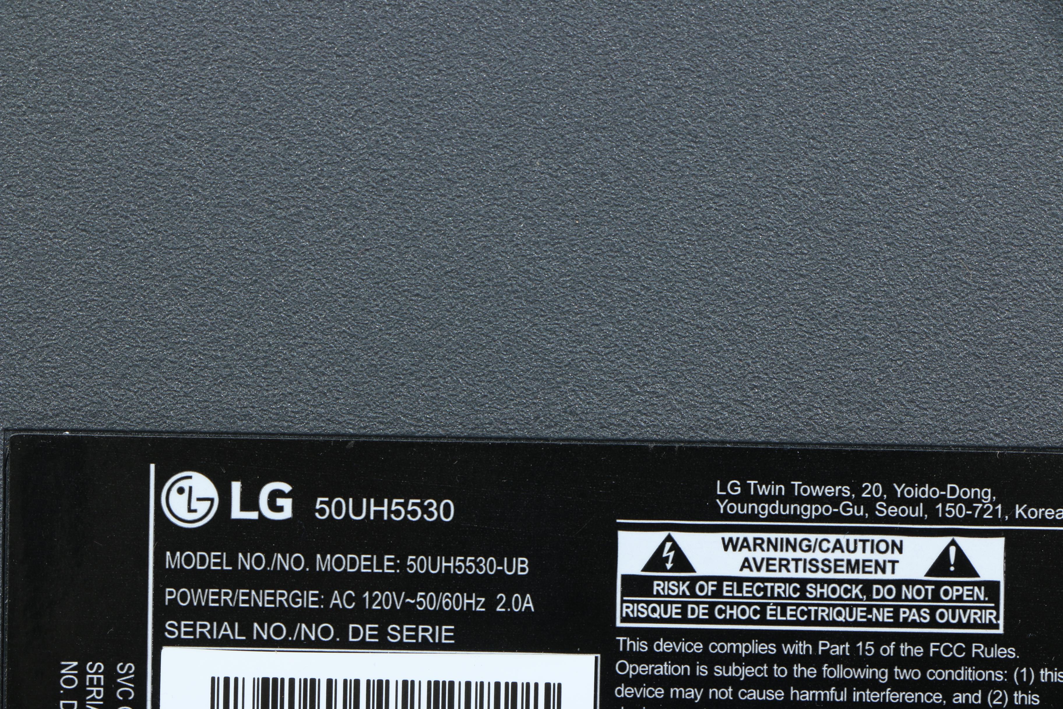 LG 50" 4K UHD Smart TV