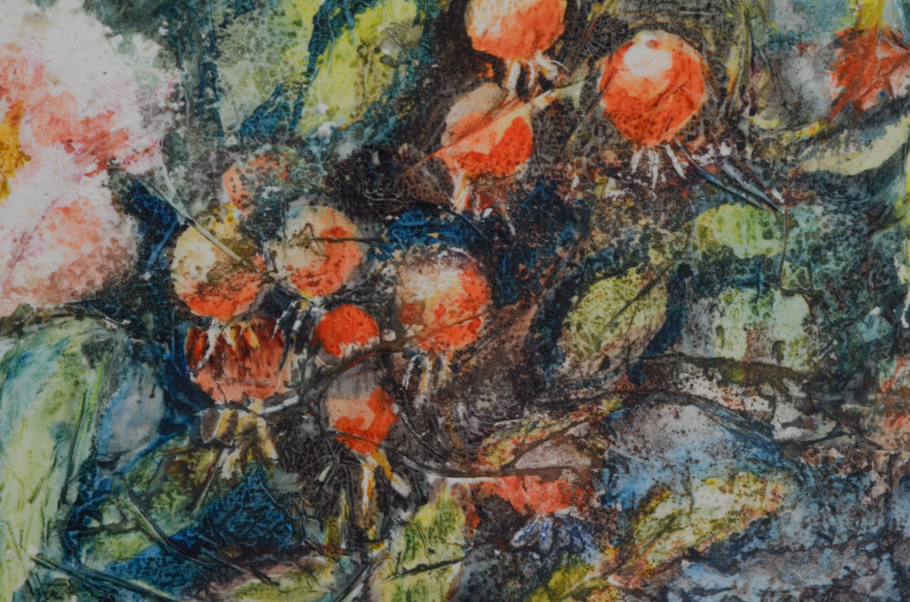 Mieze Riedel Original Watercolor Painting "Hip Rose"