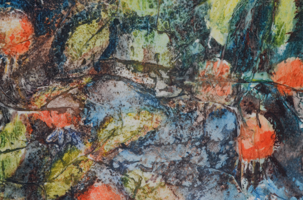 Mieze Riedel Original Watercolor Painting "Hip Rose"