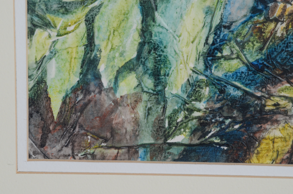 Mieze Riedel Original Watercolor Painting "Hip Rose"