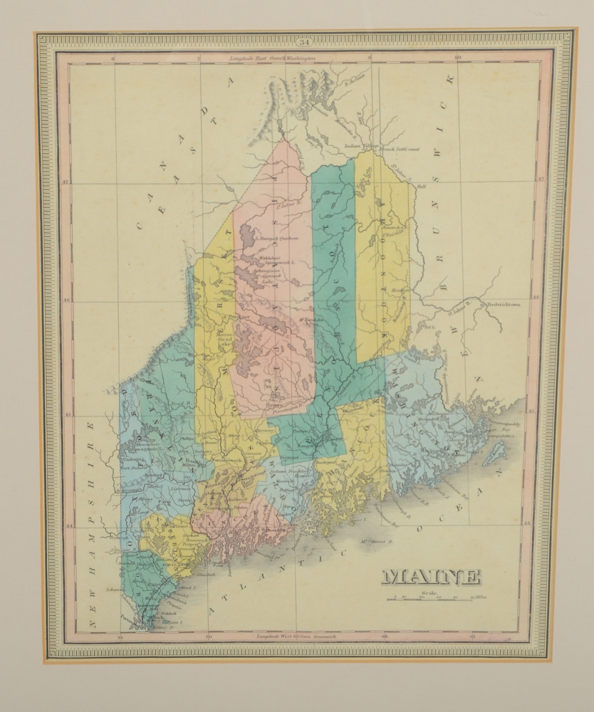 Three Hand-colored Engravings