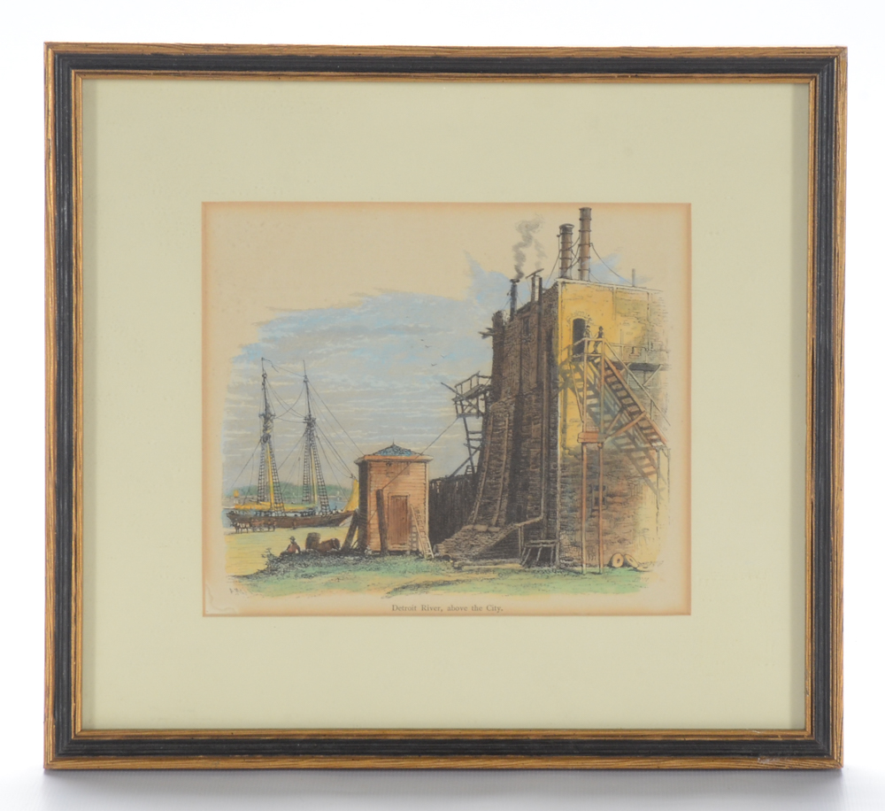 Three Hand-colored Engravings