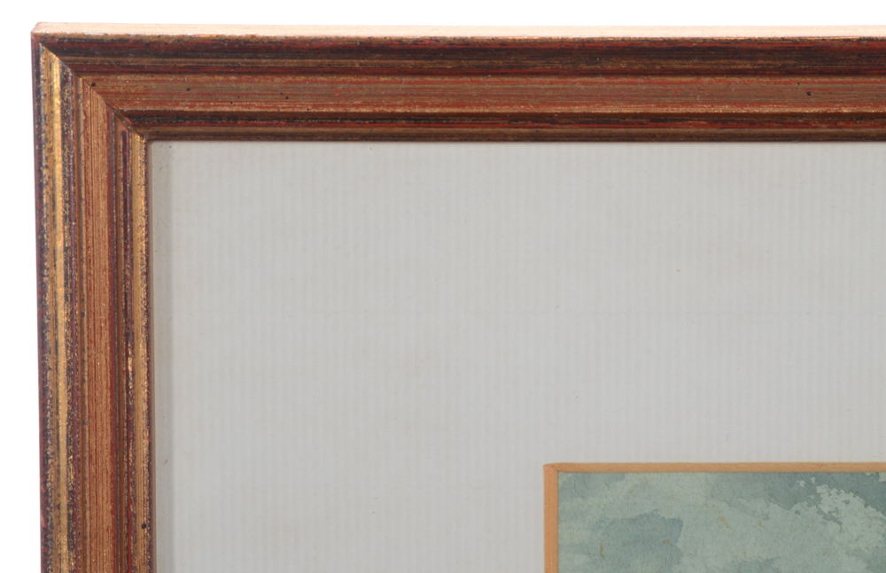 Gwilym Prichard Original Watercolor Landscape Painting on Paper