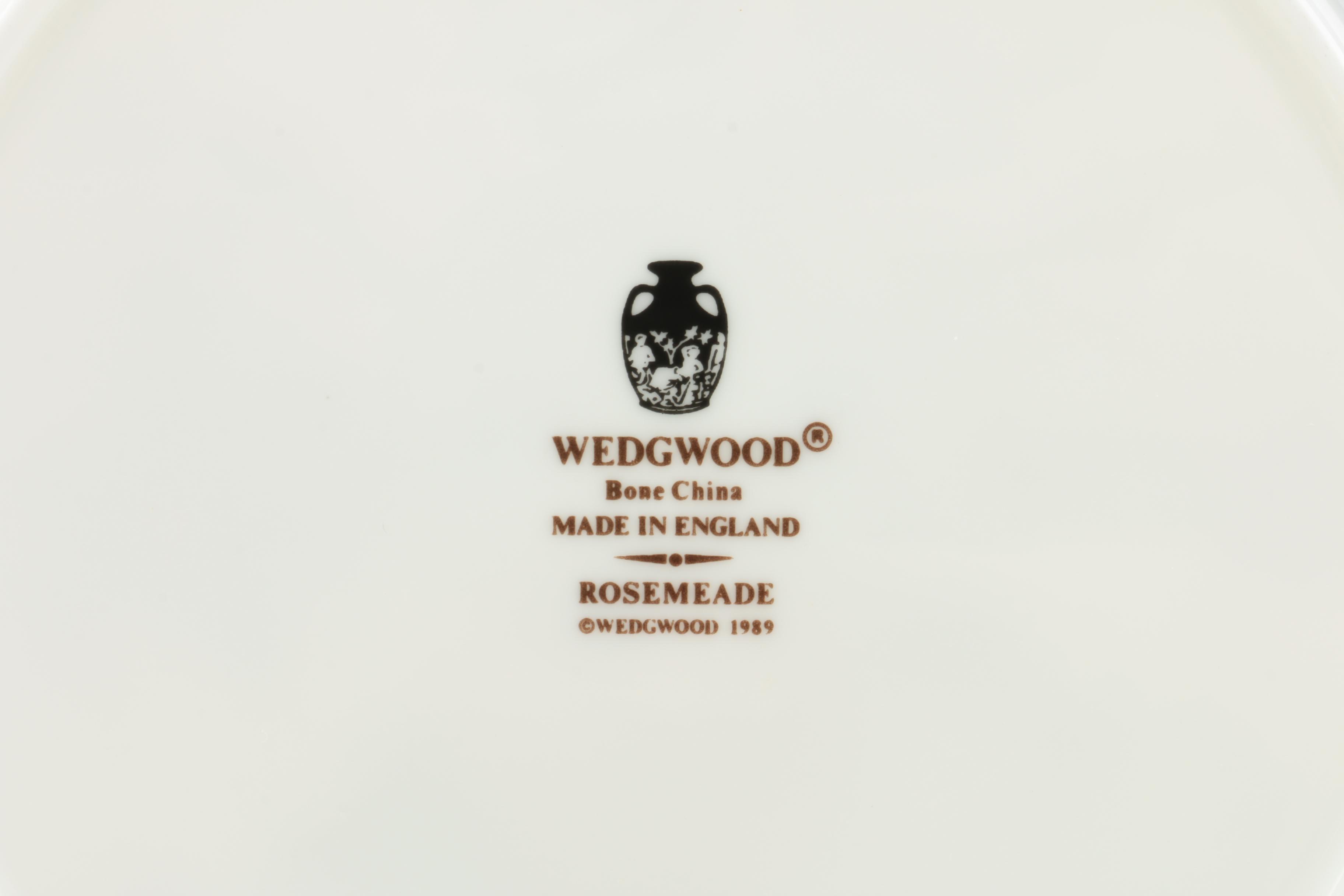 Wedgwood "Rosemeade" Bone China Plates