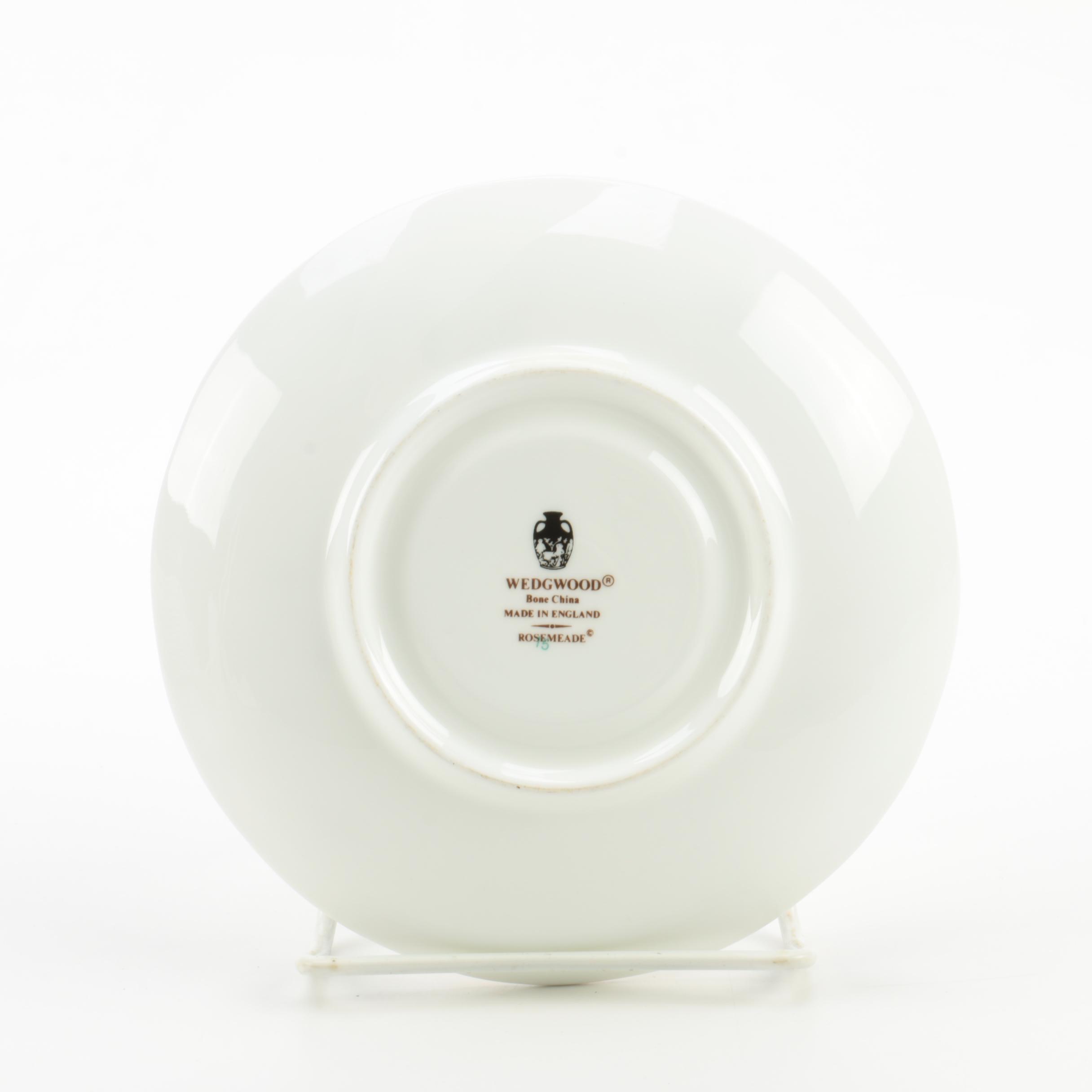 Wedgwood "Rosemeade" Bone China Plates