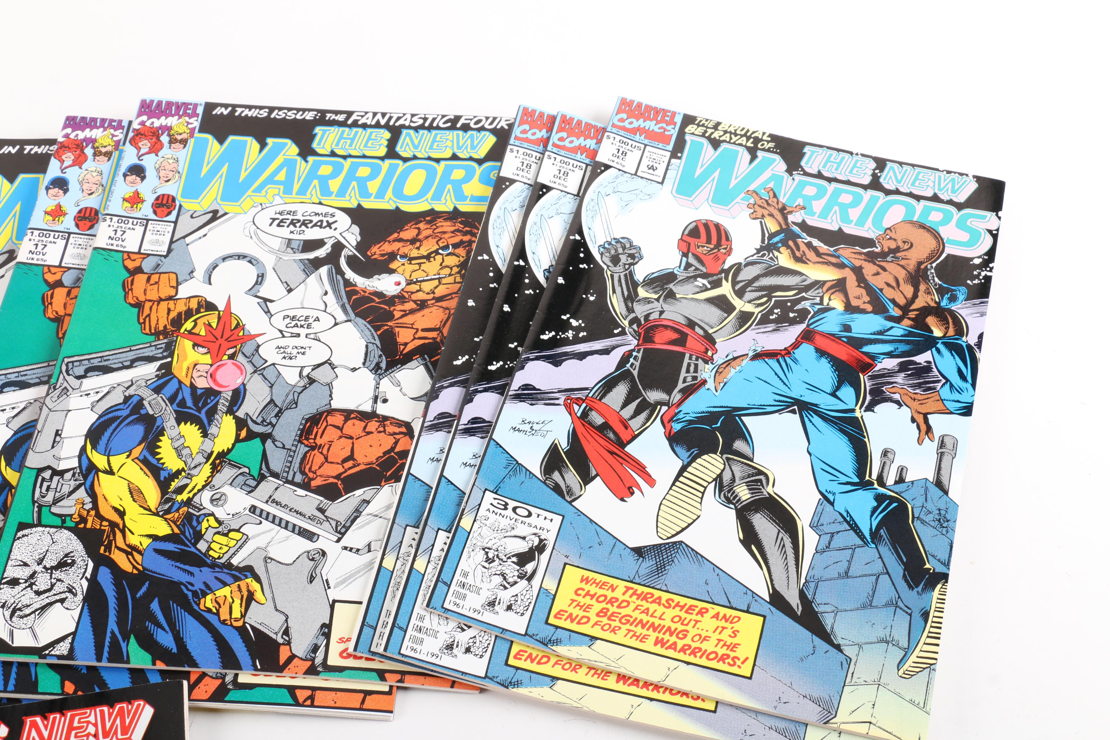 Collection of Modern Age Marvel Comic Books Including "The New Warriors"