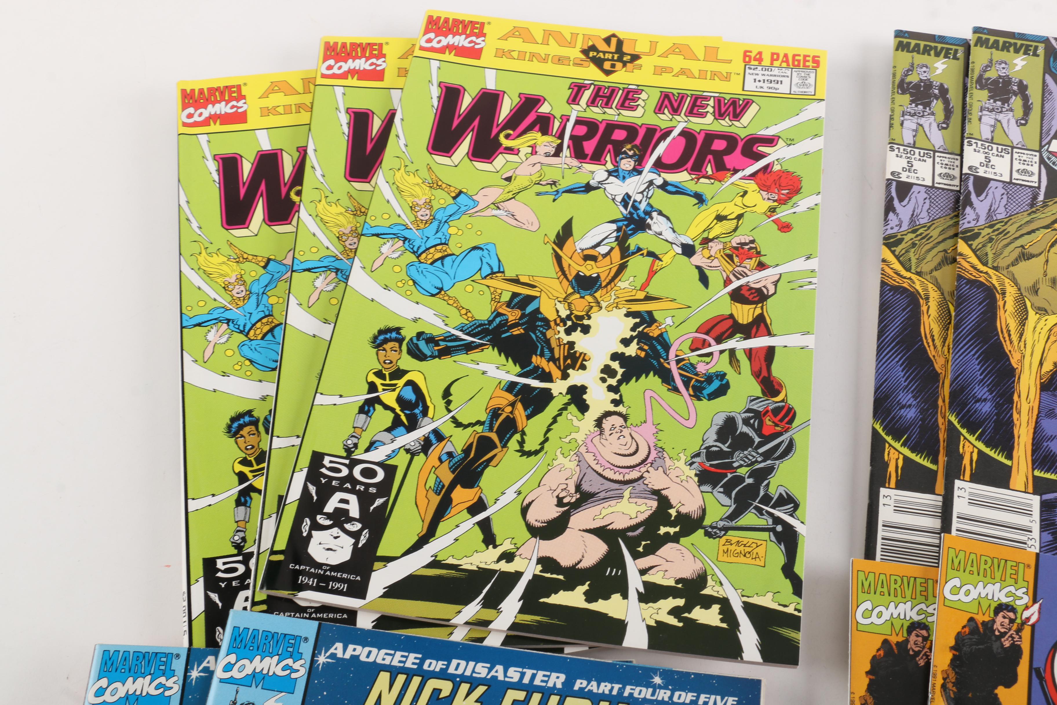 Collection of Modern Age Marvel Comic Books Including "The New Warriors"
