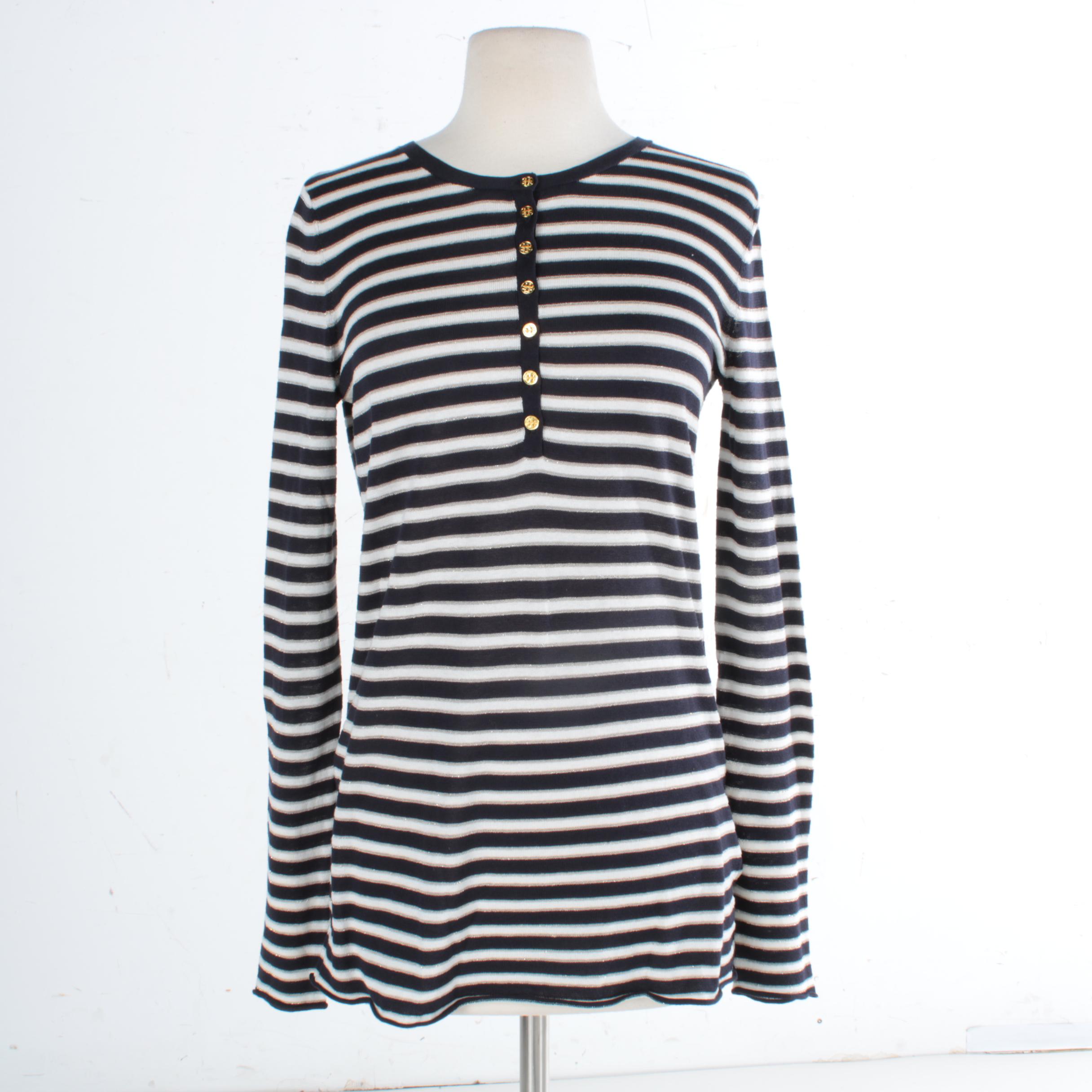 Tory Burch Knit Long Sleeve Top