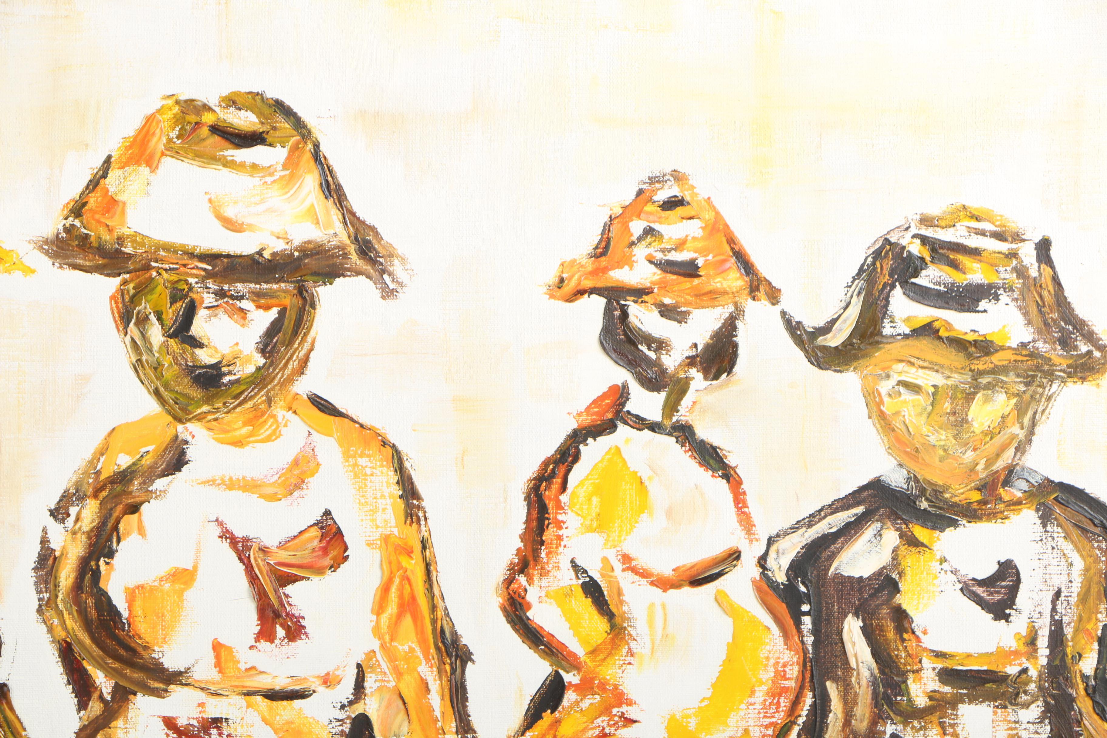 Oil Painting of Fishermen