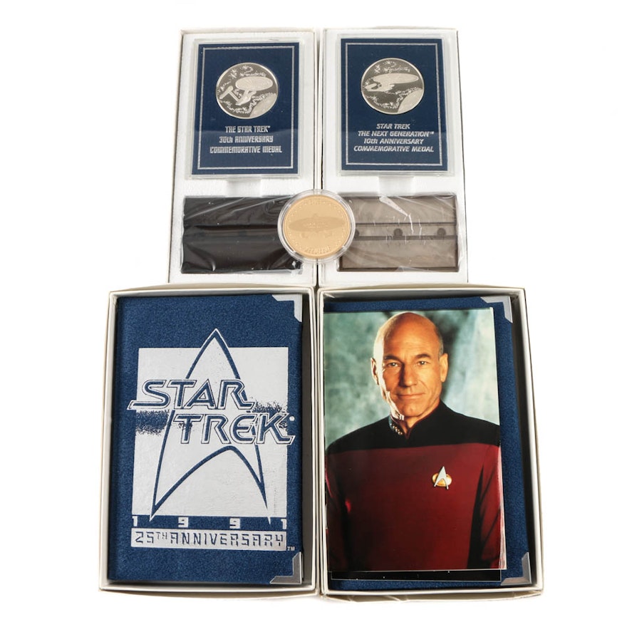 Five Star Trek Commemorative Medals