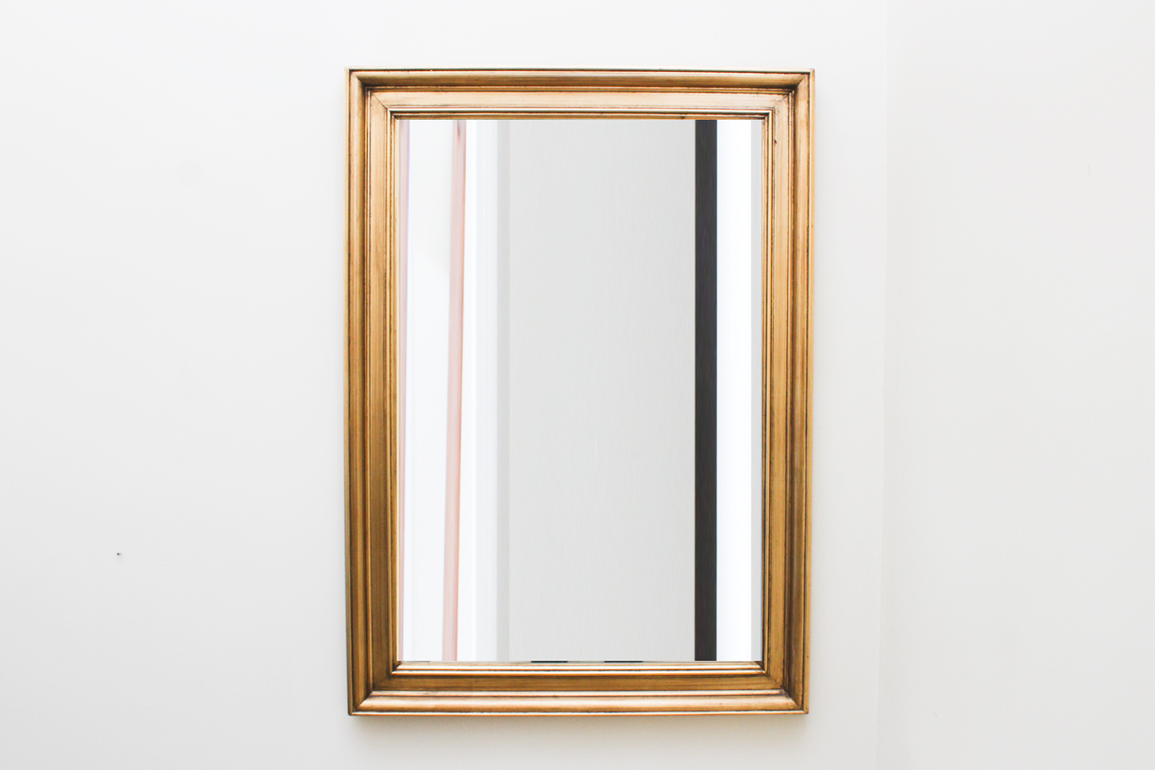 Beveled Wall Mirror with Dimensional Wood Frame