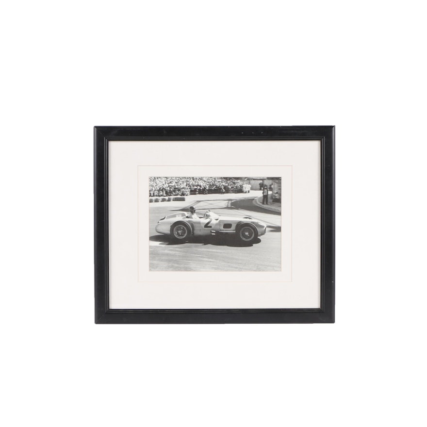 Halftone Print After Alan Smith "Grand Prix De Monaco 1955 "