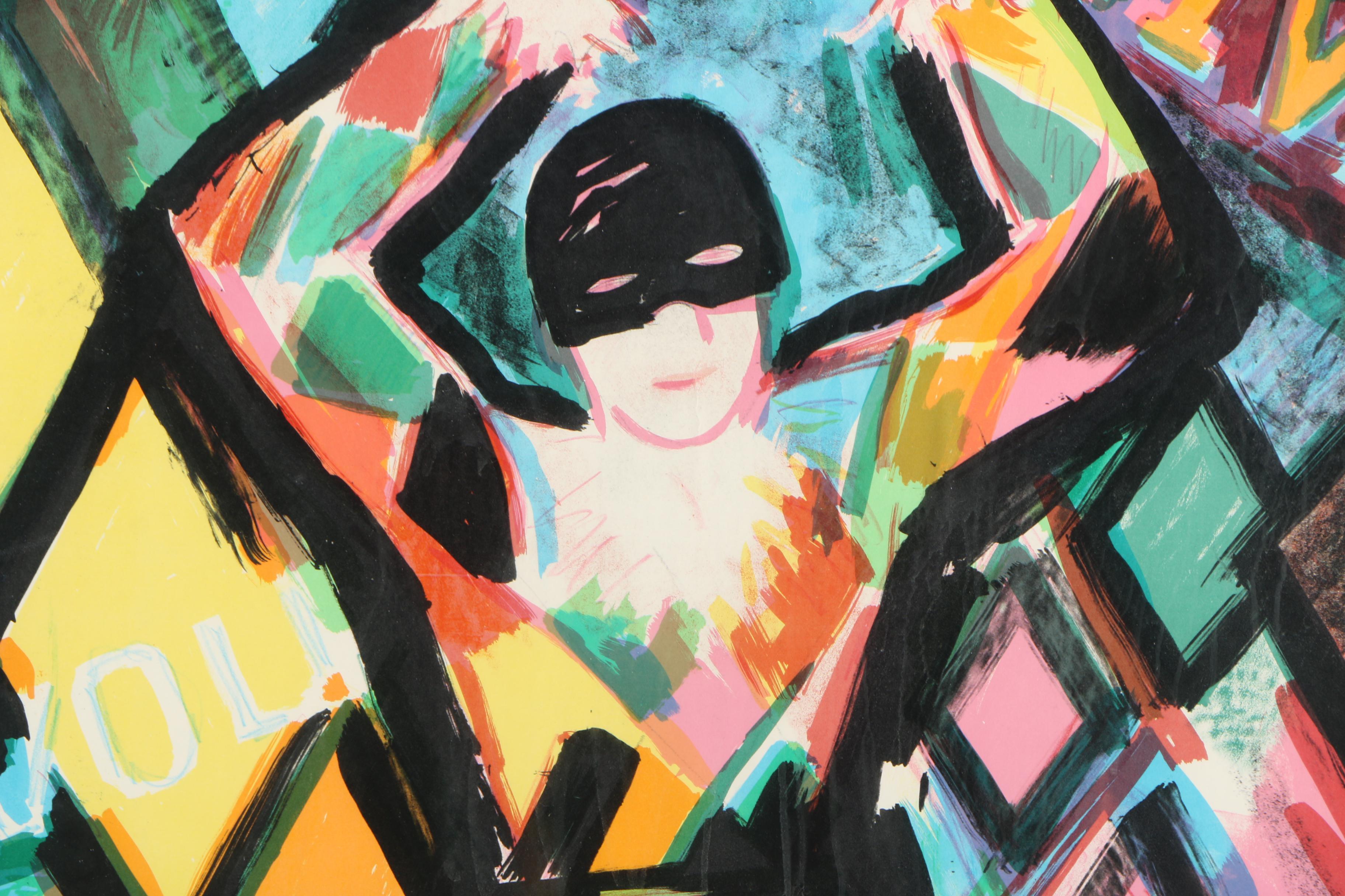 Circa 1960s Lithograph Poster for Denmark's Tivoli Gardens After Erik Stockmarr