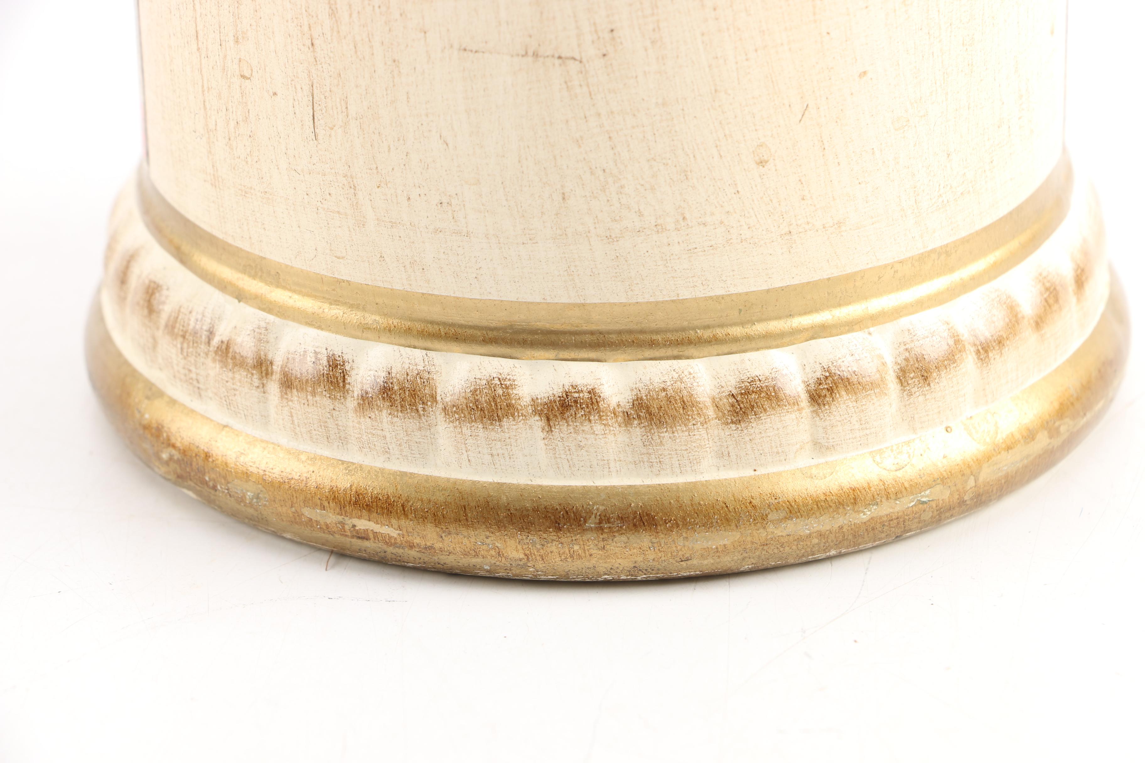 Andrea by Sadek Vase and a Gilded Ceramic Vase