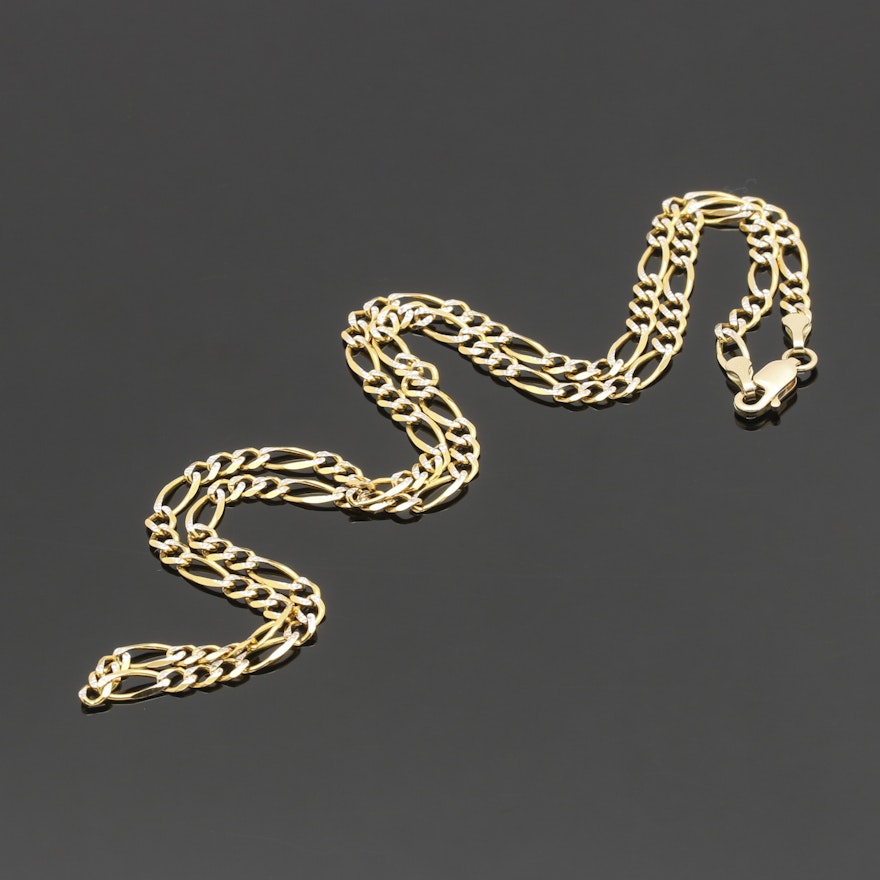 14K Bi-Color Gold Necklace