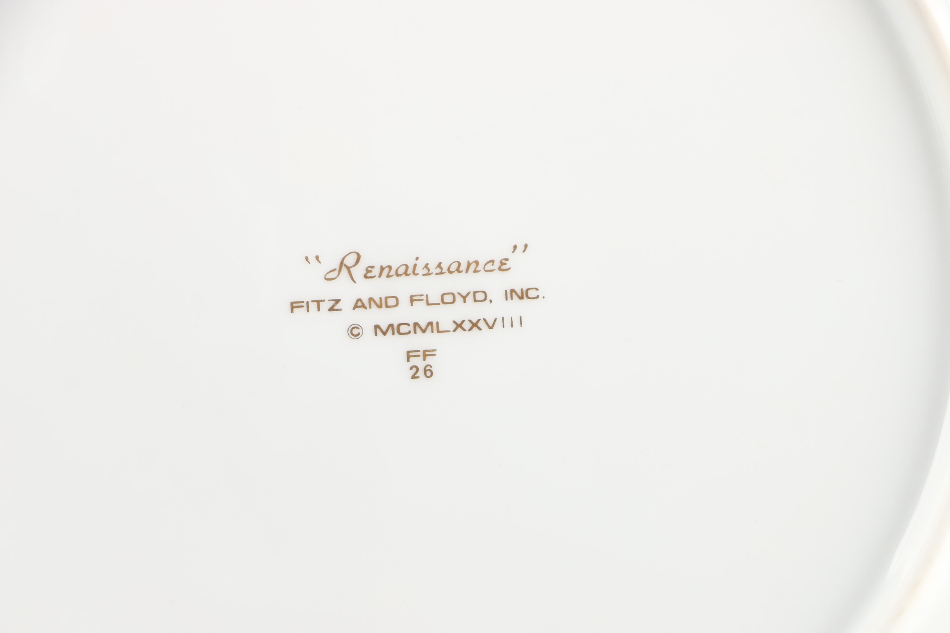Fitz And Floyd "Renaissance" Porcelain Tableware