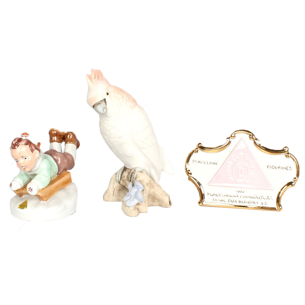 Royal Dux Porcelain Figurine Assortment