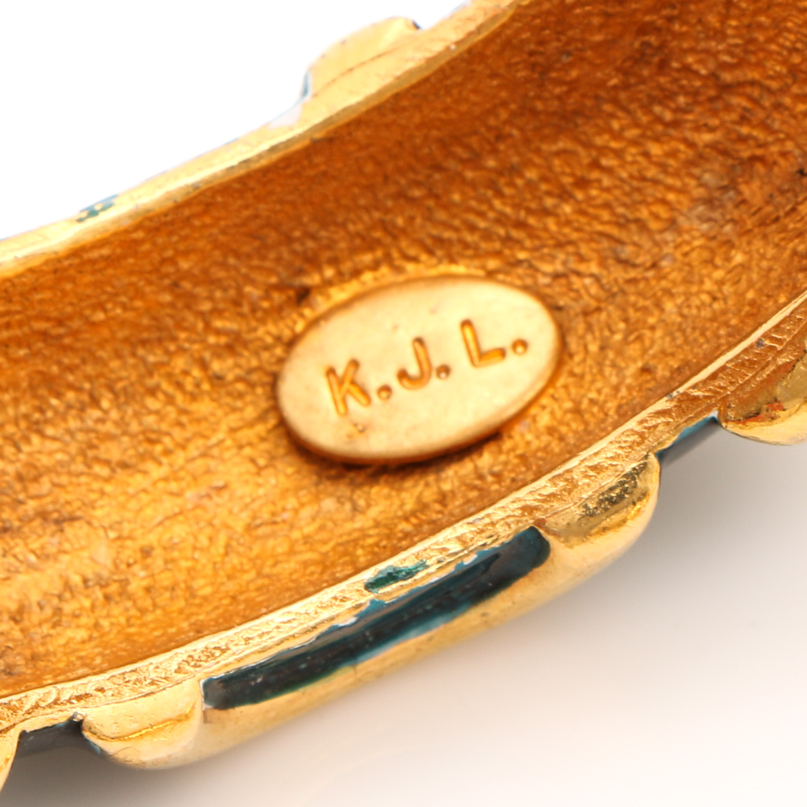 Assortment of Gold Tone Jewelry Including Mosaic Glass