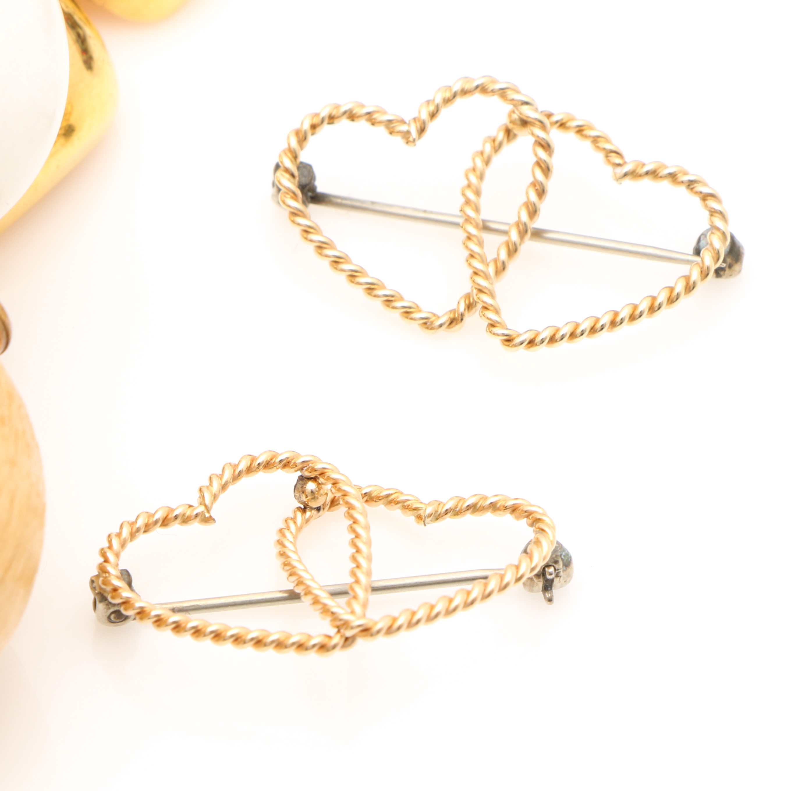 Assortment of Gold Tone Jewelry Including Mosaic Glass