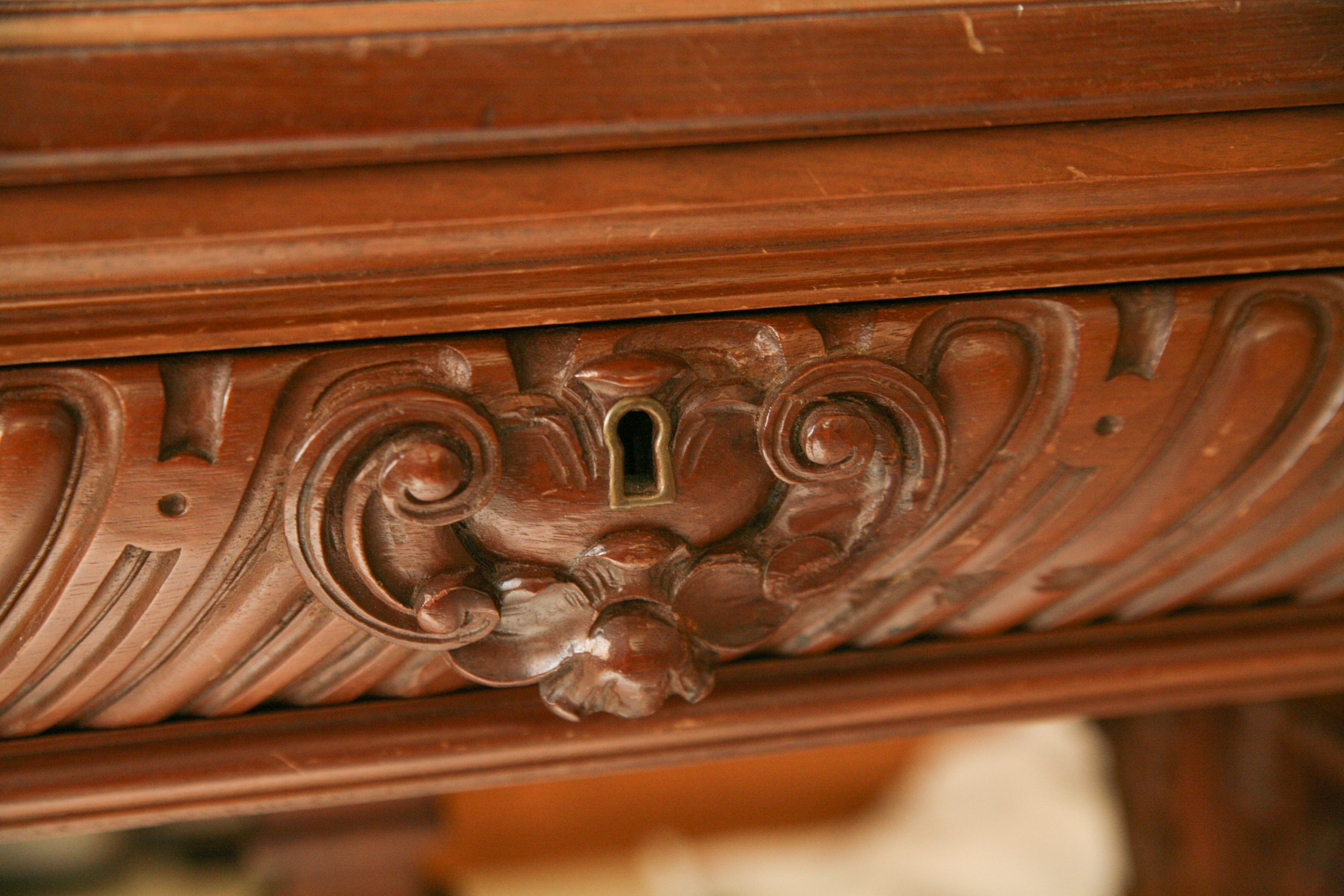 Vintage Italian Renaissance Style Walnut Refectory Library Table