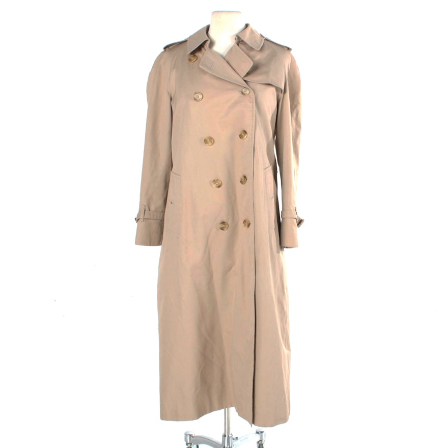 Women's Burberry Double-Breasted Trench Coat