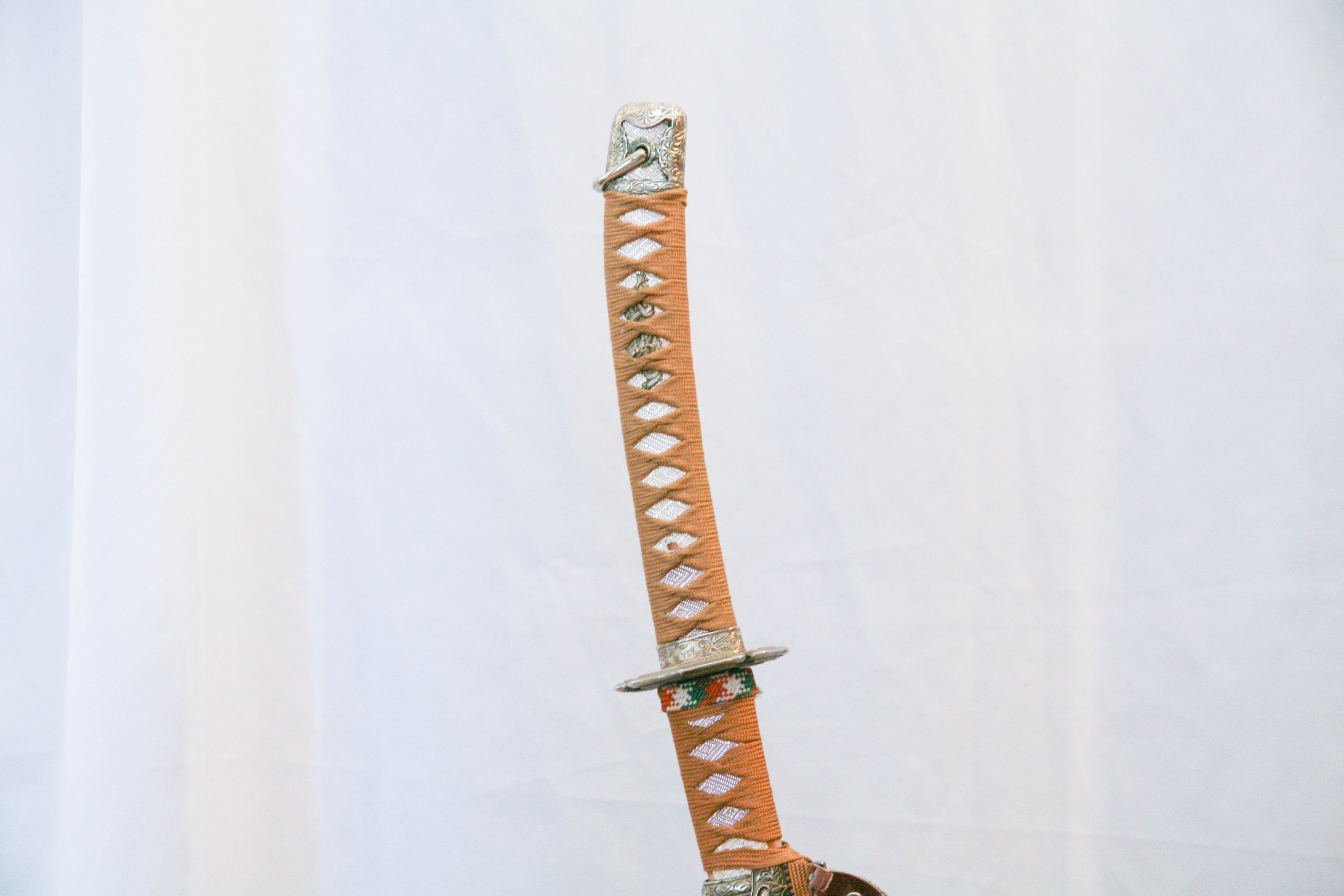 Japanese Style Katana with Scabbard on Stand