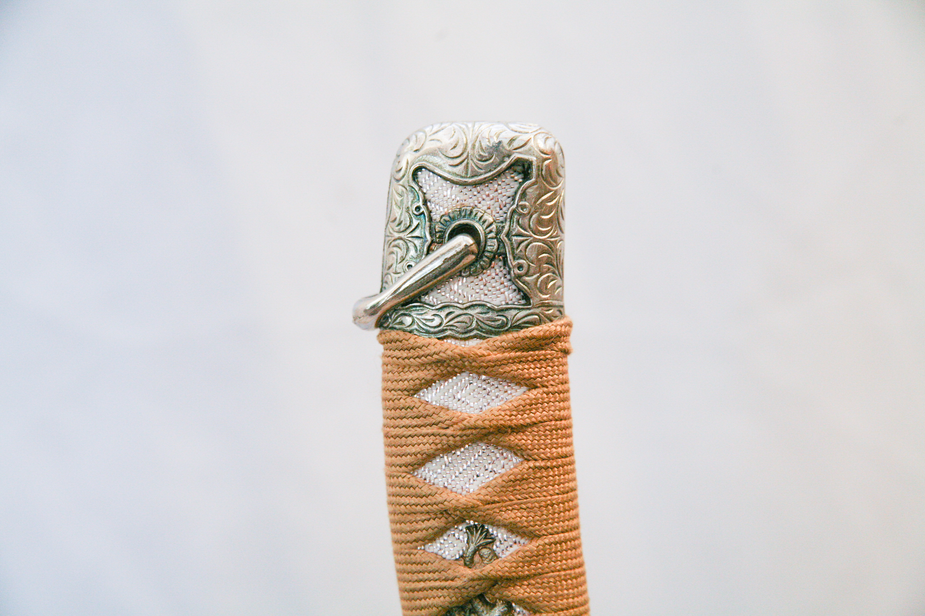 Japanese Style Katana with Scabbard on Stand