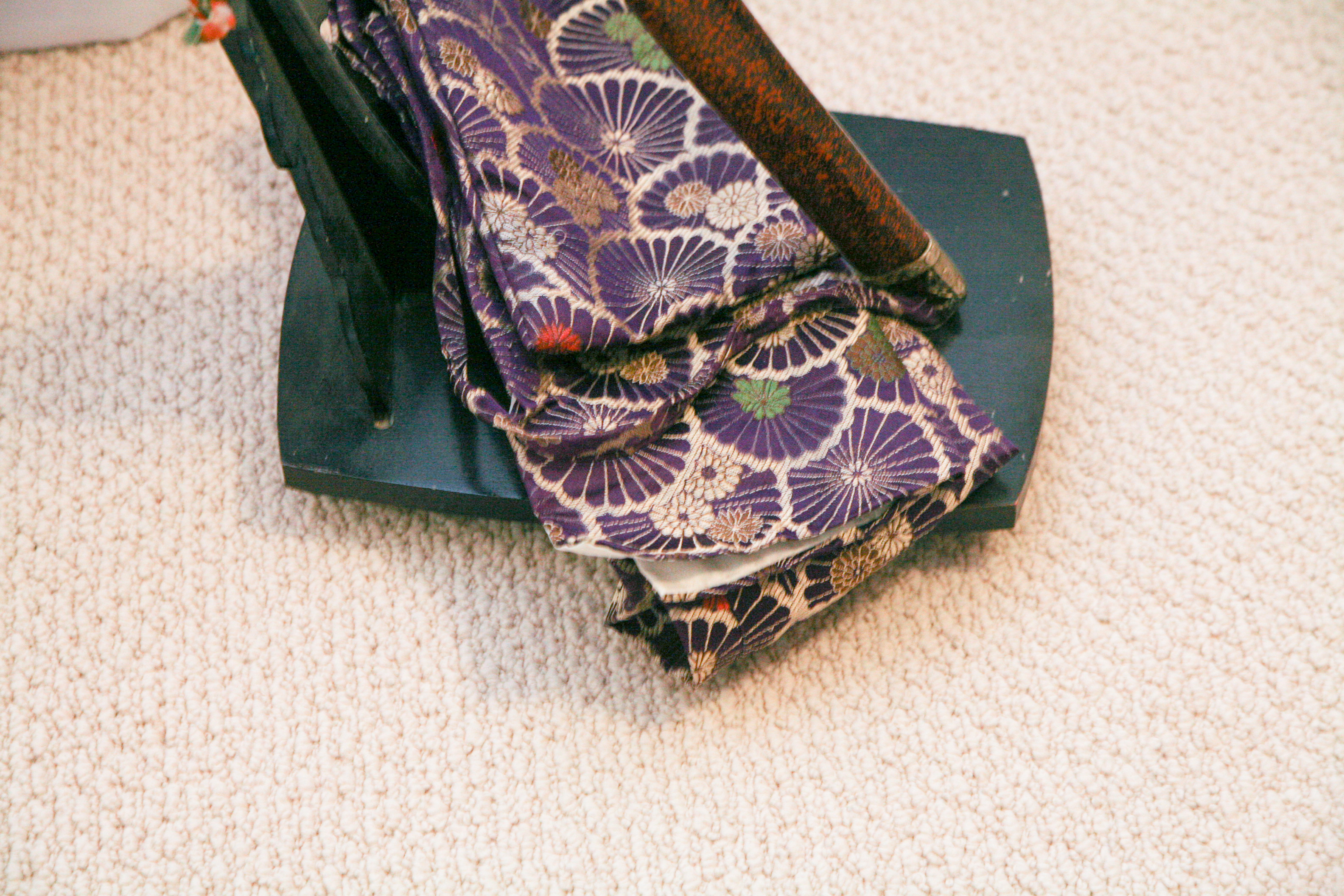 Japanese Style Katana with Scabbard on Stand