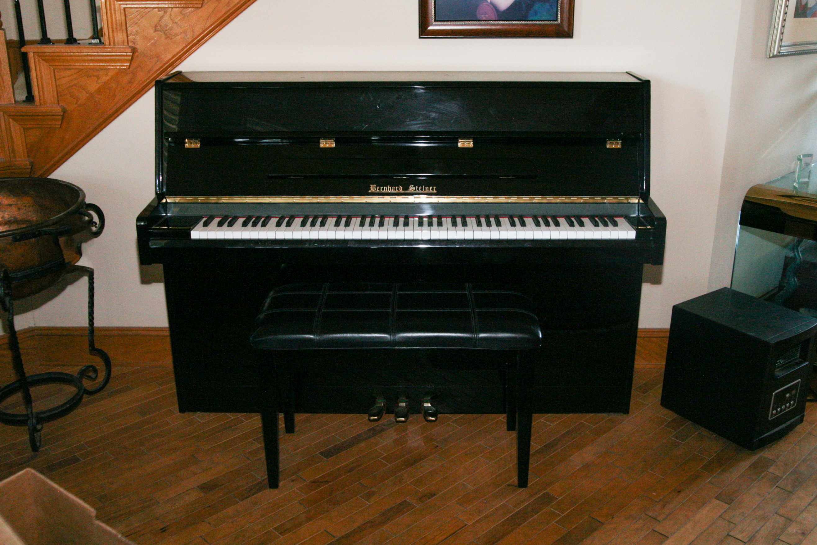 Bernhard Steiner Console Piano with Bench