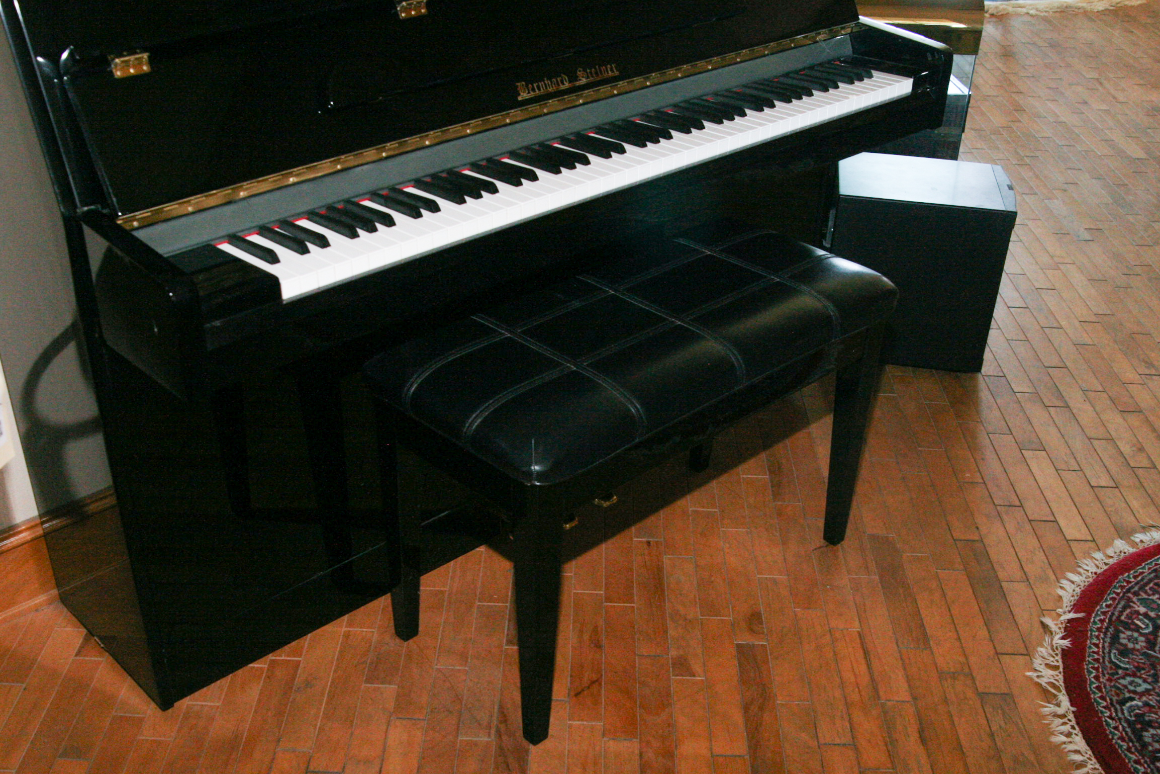 Bernhard Steiner Console Piano with Bench
