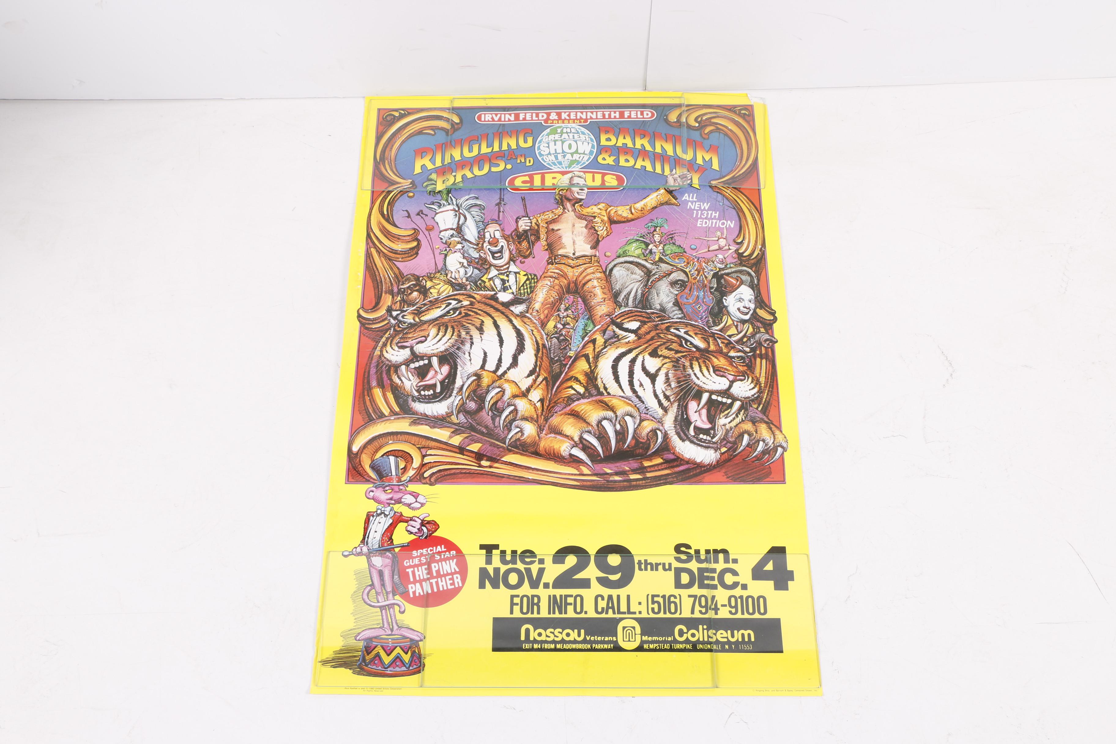 1981-1984 Ringling Bros. and Barnum & Bailey Circus Offset Lithograph Posters