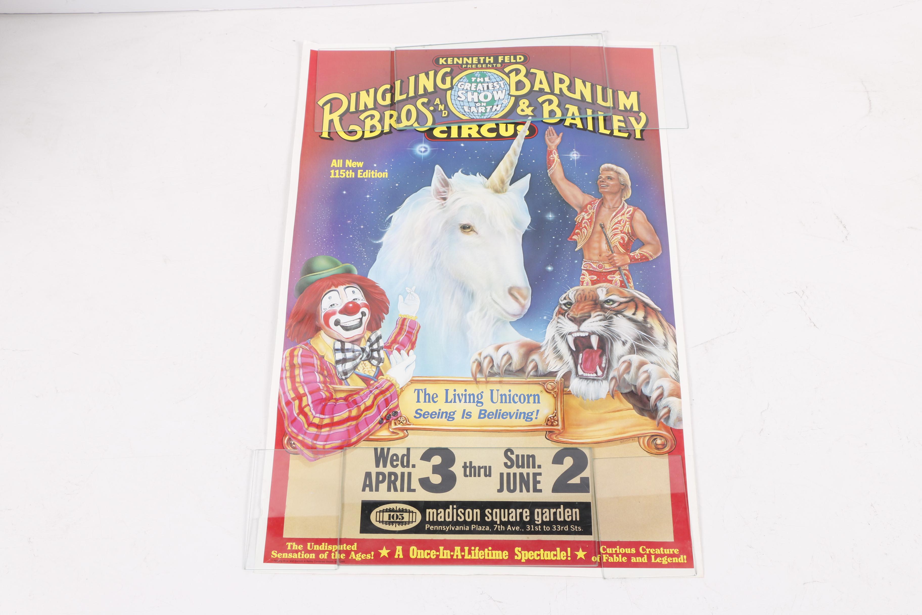 1981-1984 Ringling Bros. and Barnum & Bailey Circus Offset Lithograph Posters