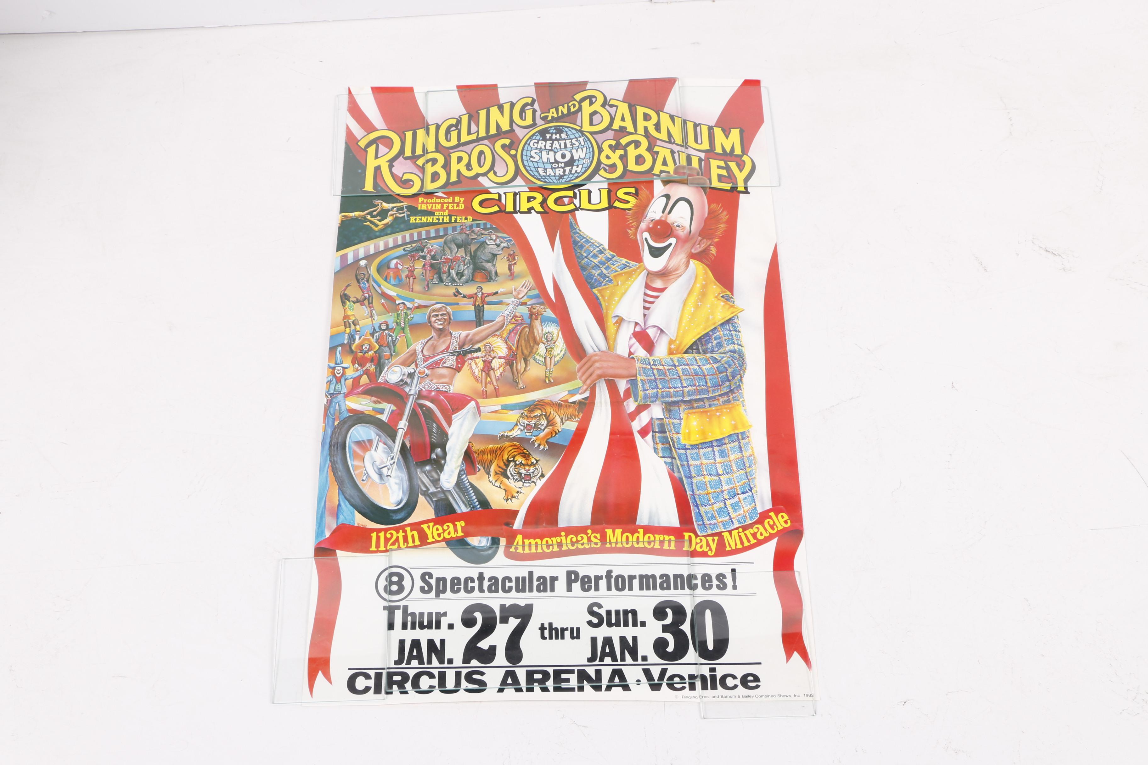 1981-1984 Ringling Bros. and Barnum & Bailey Circus Offset Lithograph Posters