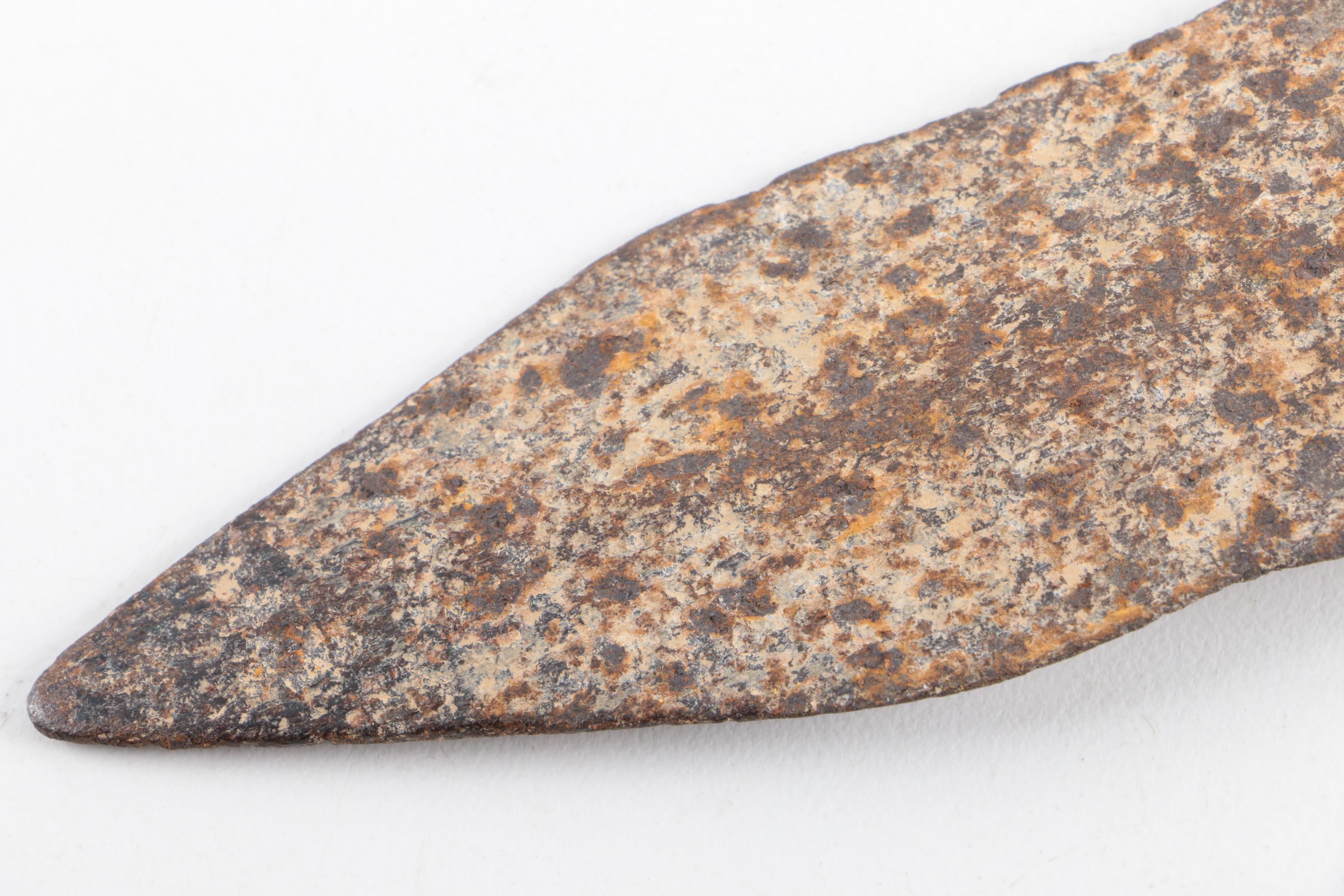 Antique Colonial Era Iron Pike Head