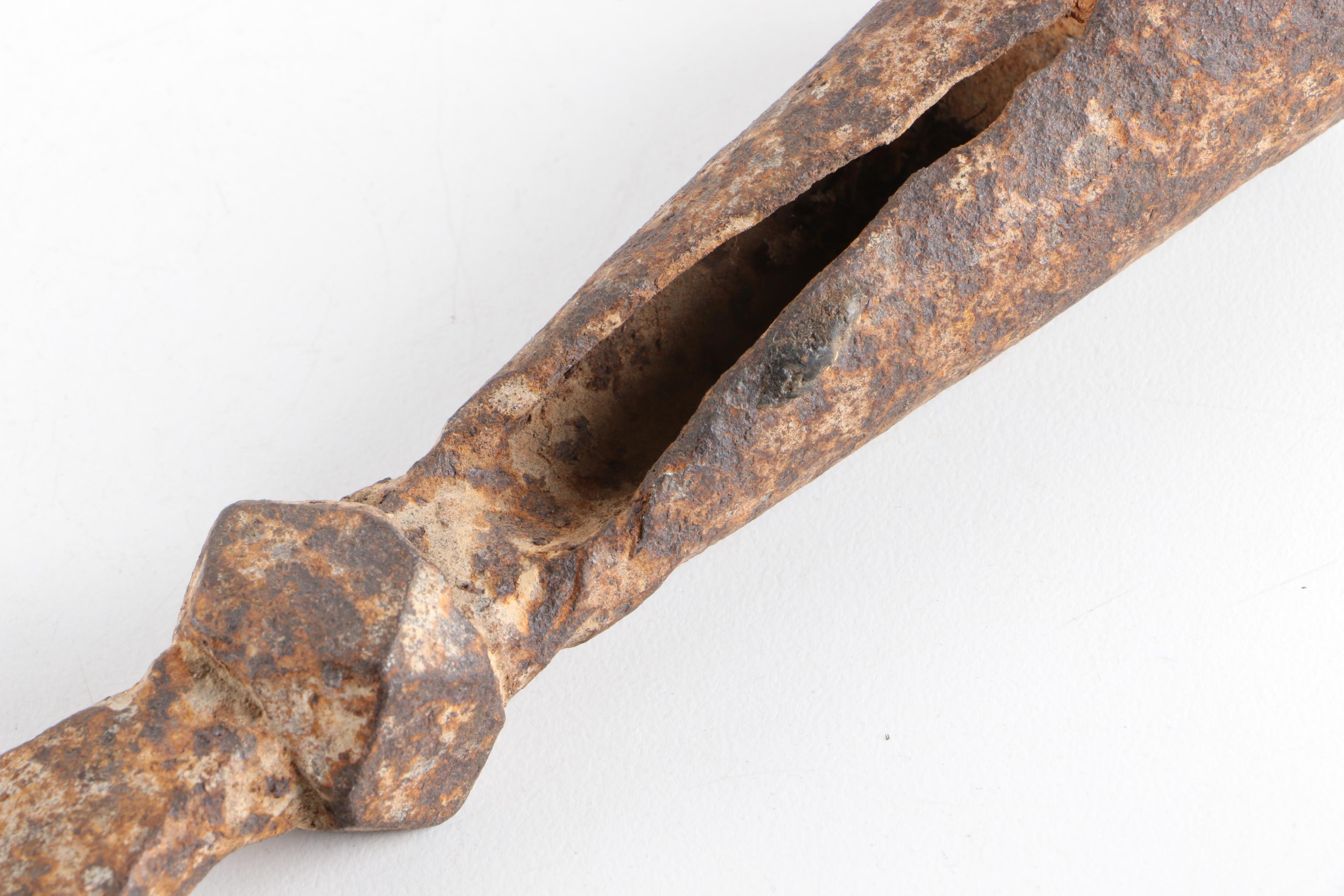 Antique Colonial Era Iron Pike Head