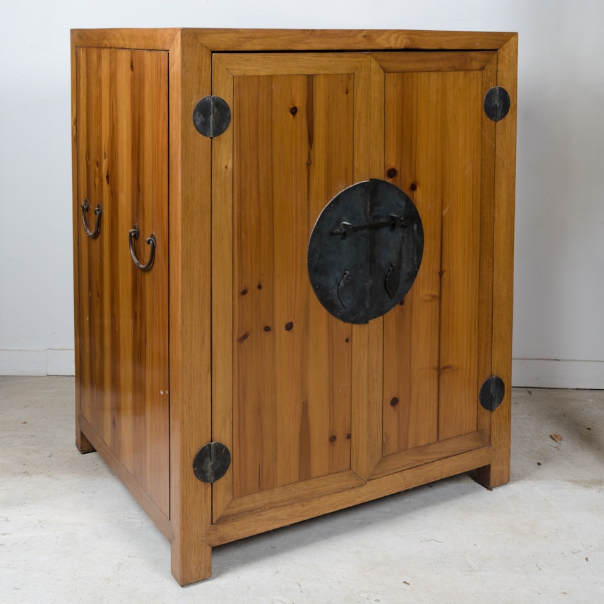 Chinese-Inspired Pine Cupboard