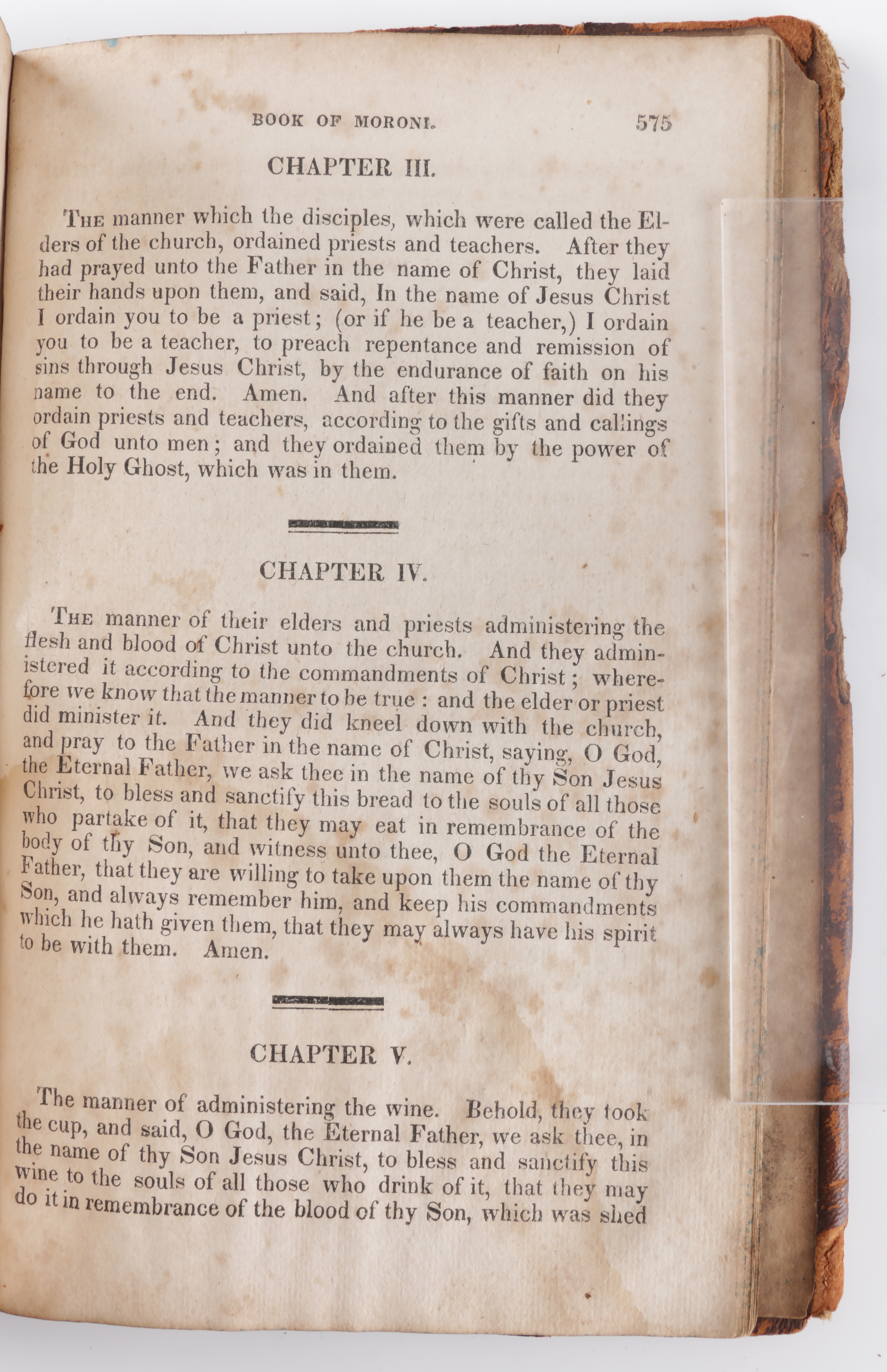 1830 Pugh Family Palmyra First Edition "Book of Mormon"